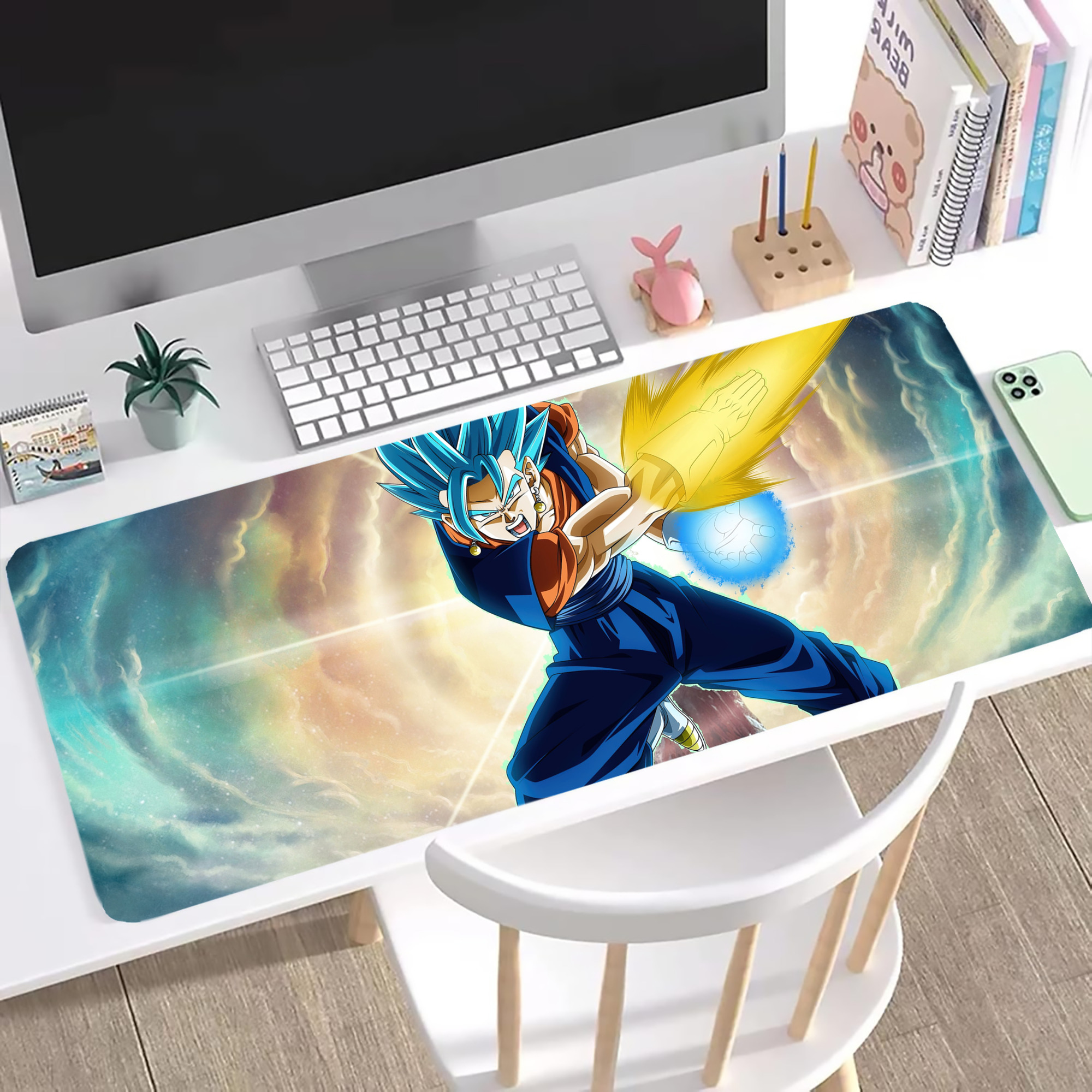 （画像用） ドラゴンボール DRAGON BALL ステッチ加工 大判デスクマット／滑り止めマウスパッド