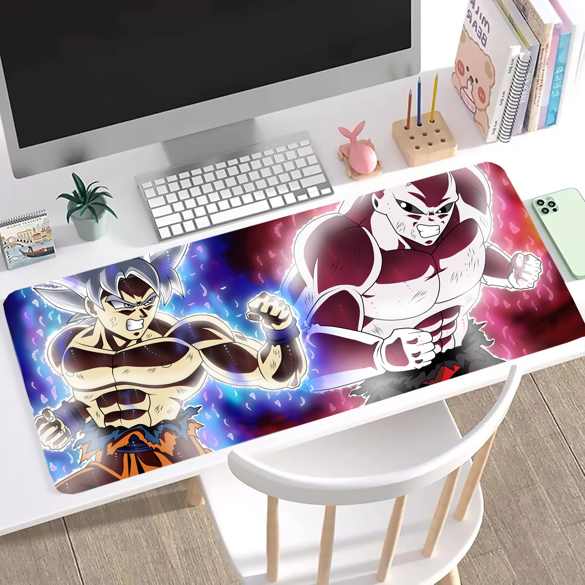 （画像用） ドラゴンボール DRAGON BALL ステッチ加工 大判デスクマット／滑り止めマウスパッド