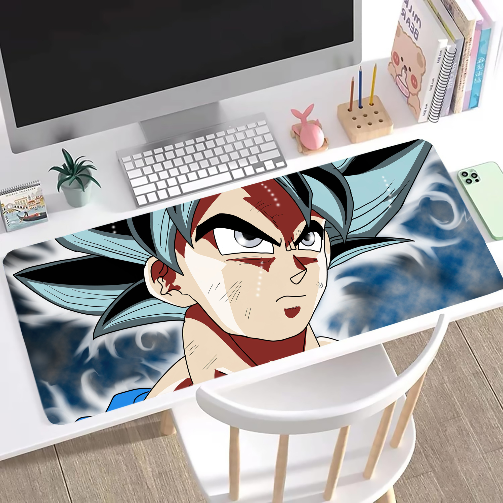 （画像用） ドラゴンボール DRAGON BALL ステッチ加工 大判デスクマット／滑り止めマウスパッド
