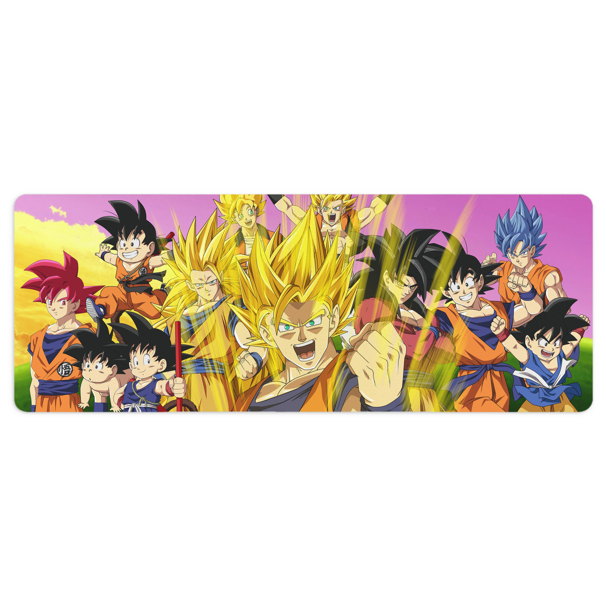 （画像用） ドラゴンボール DRAGON BALL ステッチ加工 大判デスクマット／滑り止めマウスパッド