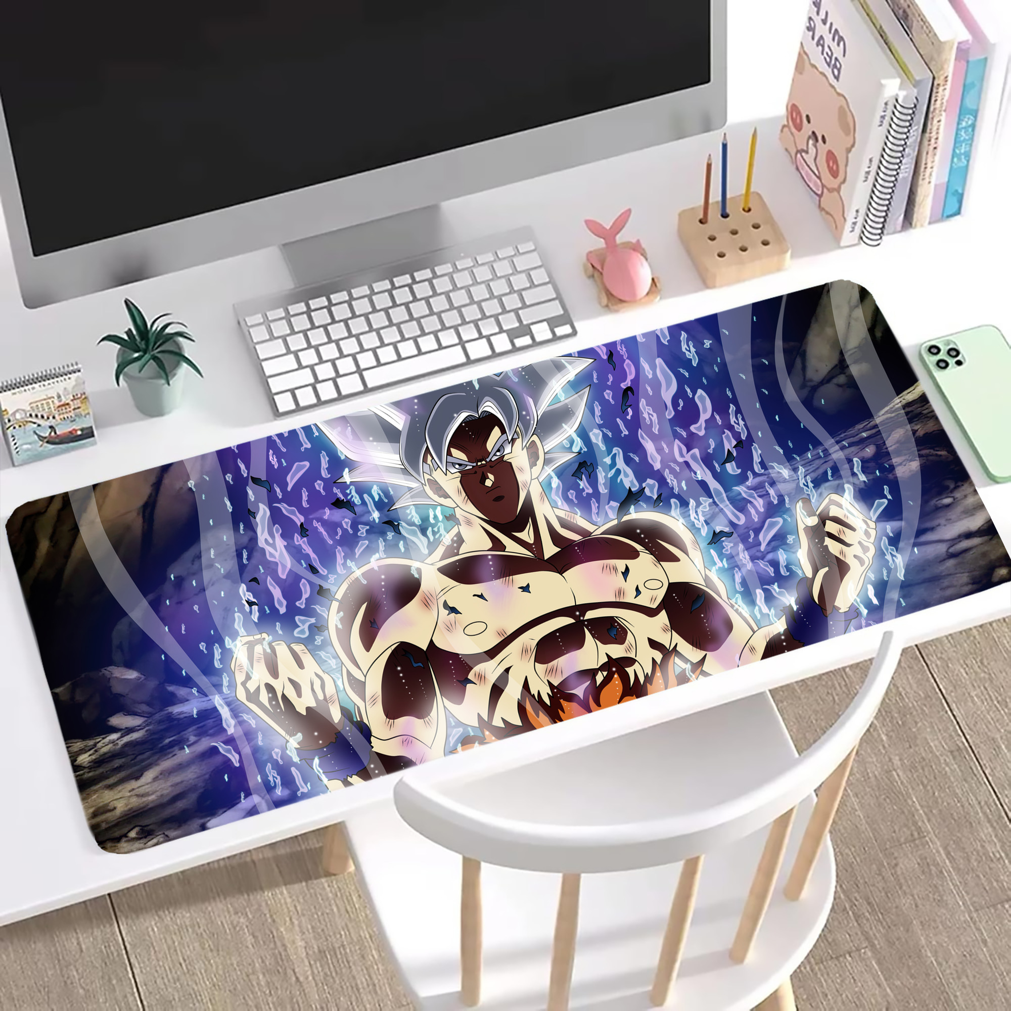 （画像用） ドラゴンボール DRAGON BALL ステッチ加工 大判デスクマット／滑り止めマウスパッド