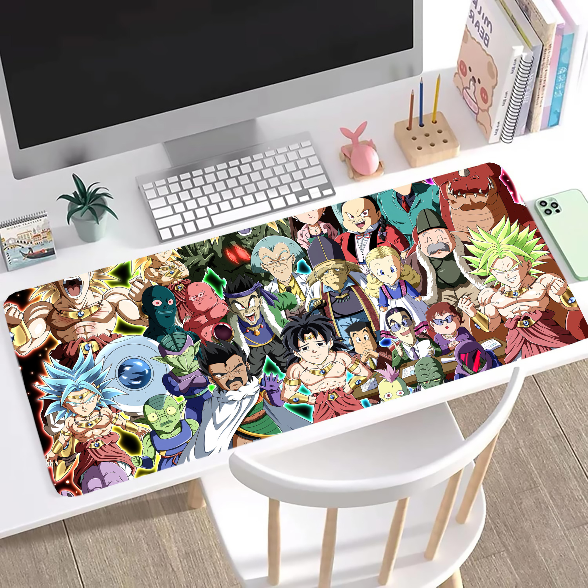 （画像用） ドラゴンボール DRAGON BALL ステッチ加工 大判デスクマット／滑り止めマウスパッド