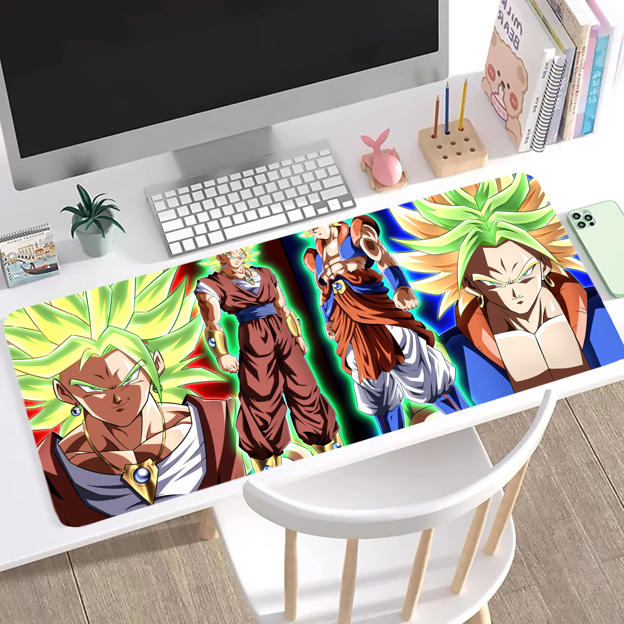 （画像用） ドラゴンボール DRAGON BALL ステッチ加工 大判デスクマット／滑り止めマウスパッド