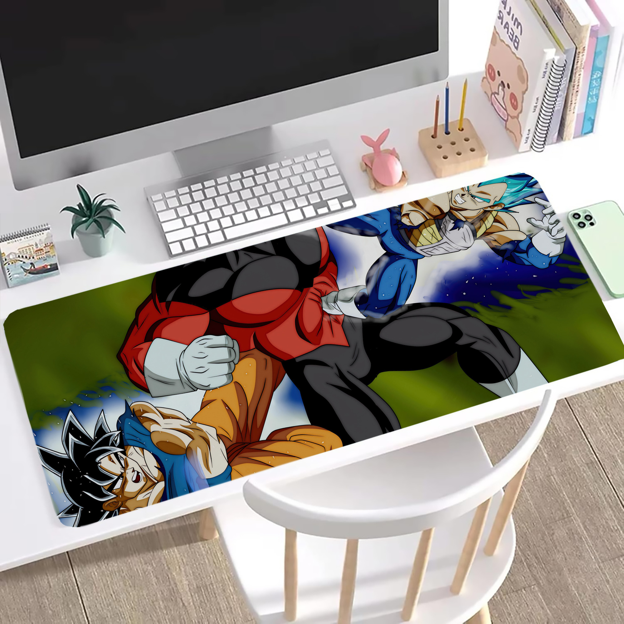 （画像用） ドラゴンボール DRAGON BALL ステッチ加工 大判デスクマット／滑り止めマウスパッド