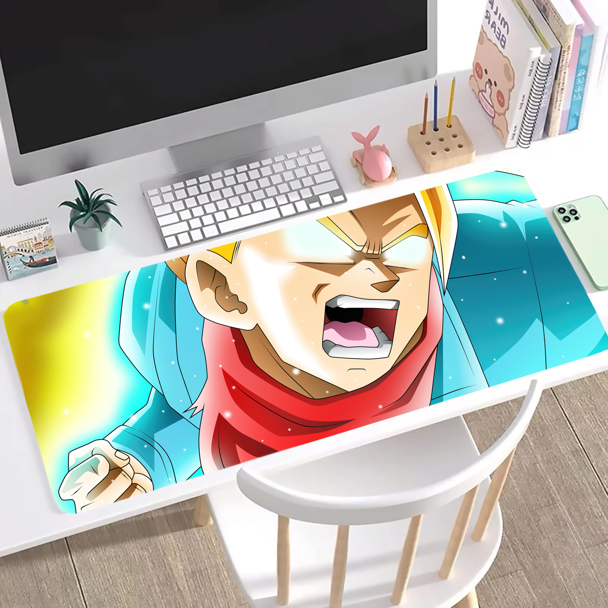 （画像用） ドラゴンボール DRAGON BALL ステッチ加工 大判デスクマット／滑り止めマウスパッド