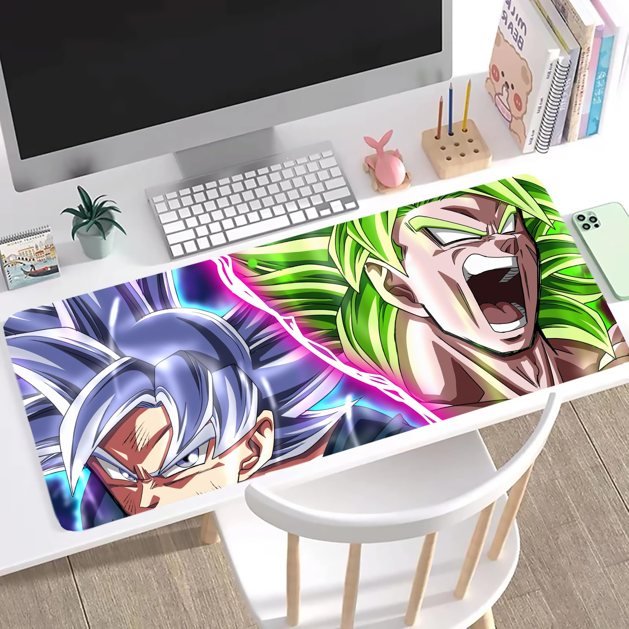 （画像用） ドラゴンボール DRAGON BALL ステッチ加工 大判デスクマット／滑り止めマウスパッド