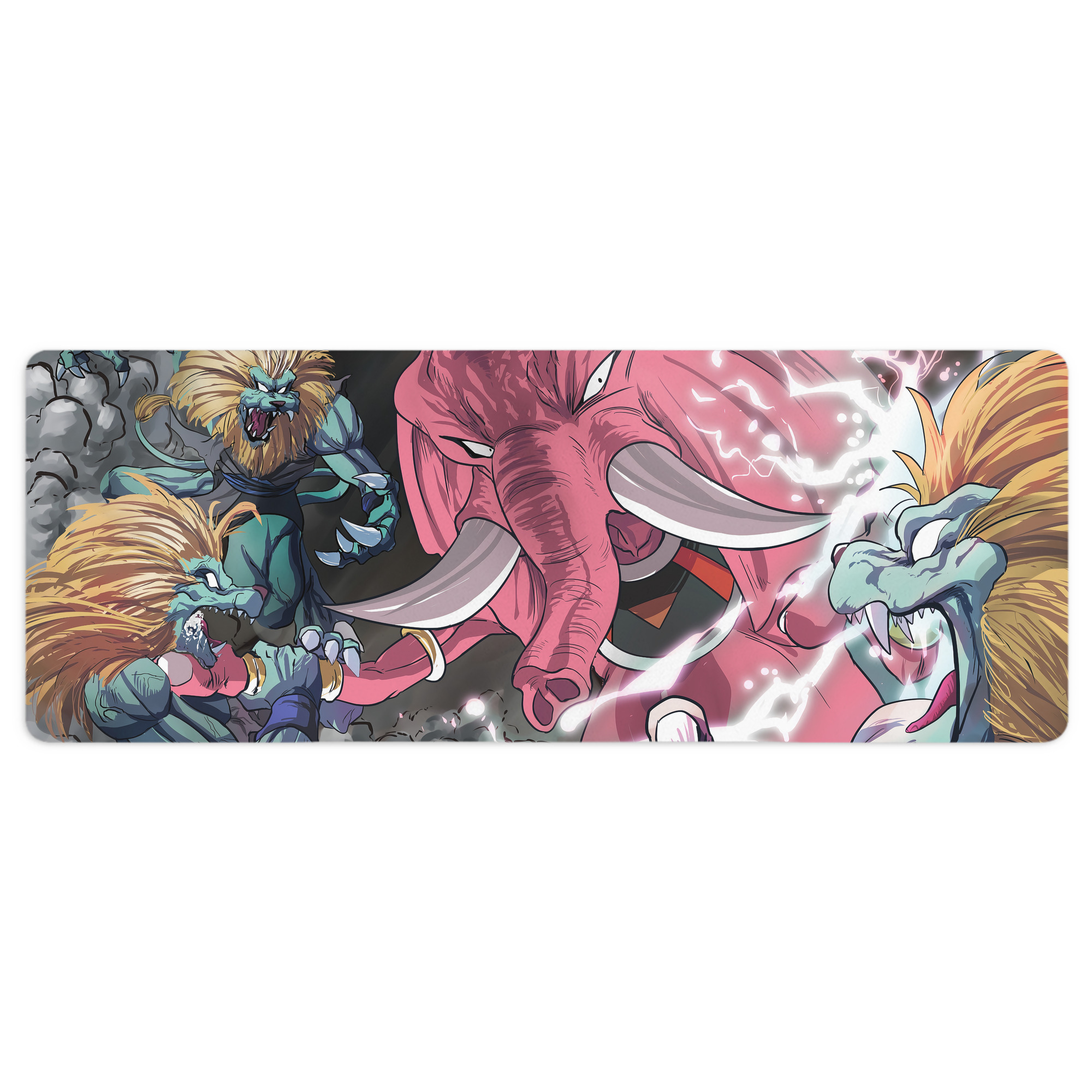 （画像用） ドラゴンボール DRAGON BALL ステッチ加工 大判デスクマット／滑り止めマウスパッド
