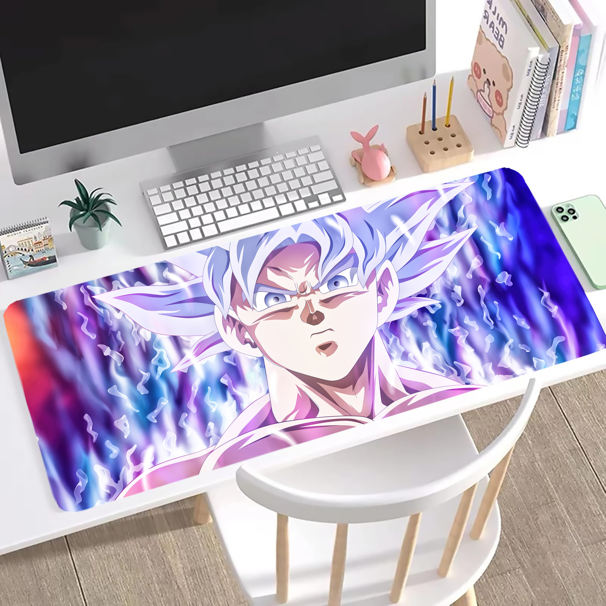 （画像用） ドラゴンボール DRAGON BALL ステッチ加工 大判デスクマット／滑り止めマウスパッド