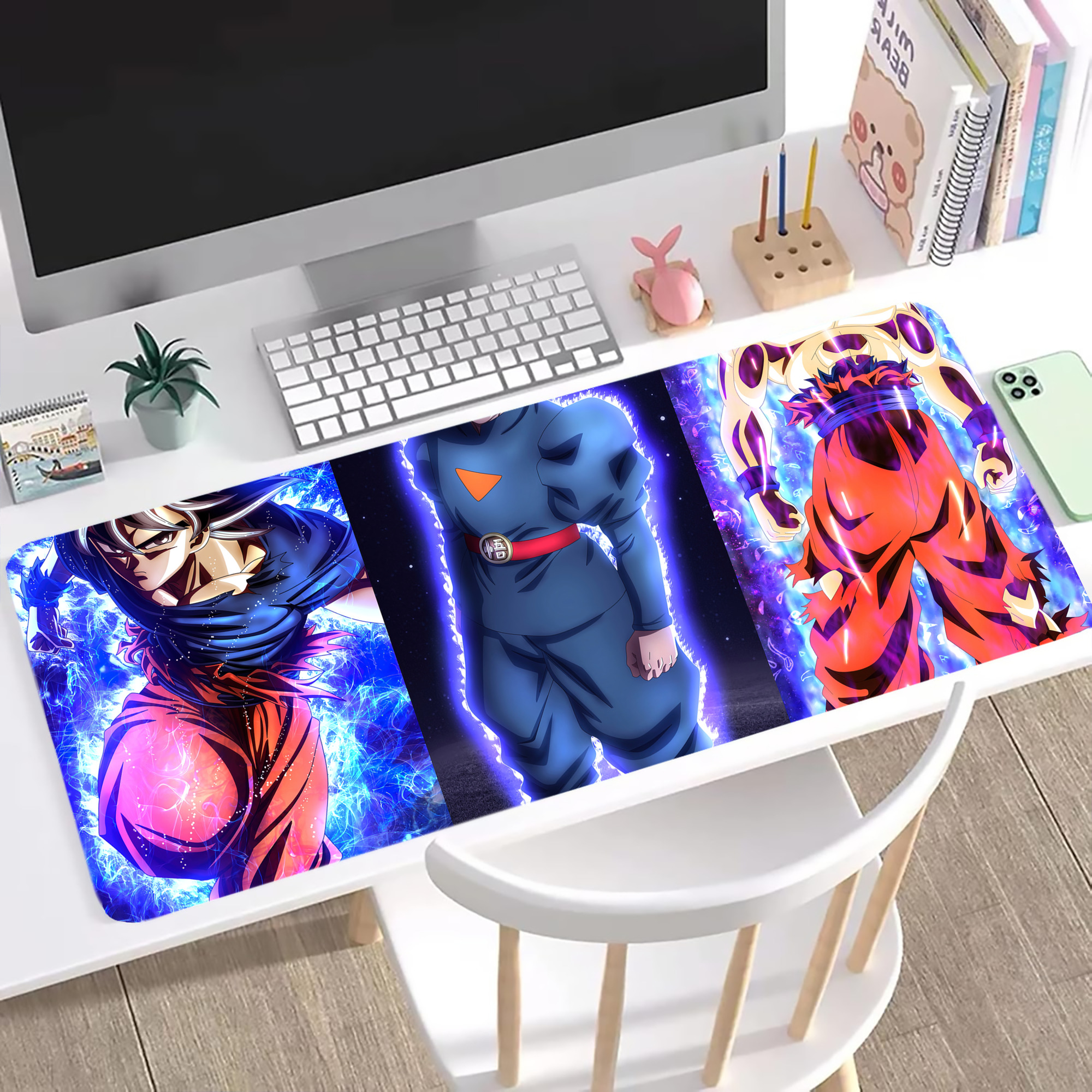 （画像用） ドラゴンボール DRAGON BALL ステッチ加工 大判デスクマット／滑り止めマウスパッド