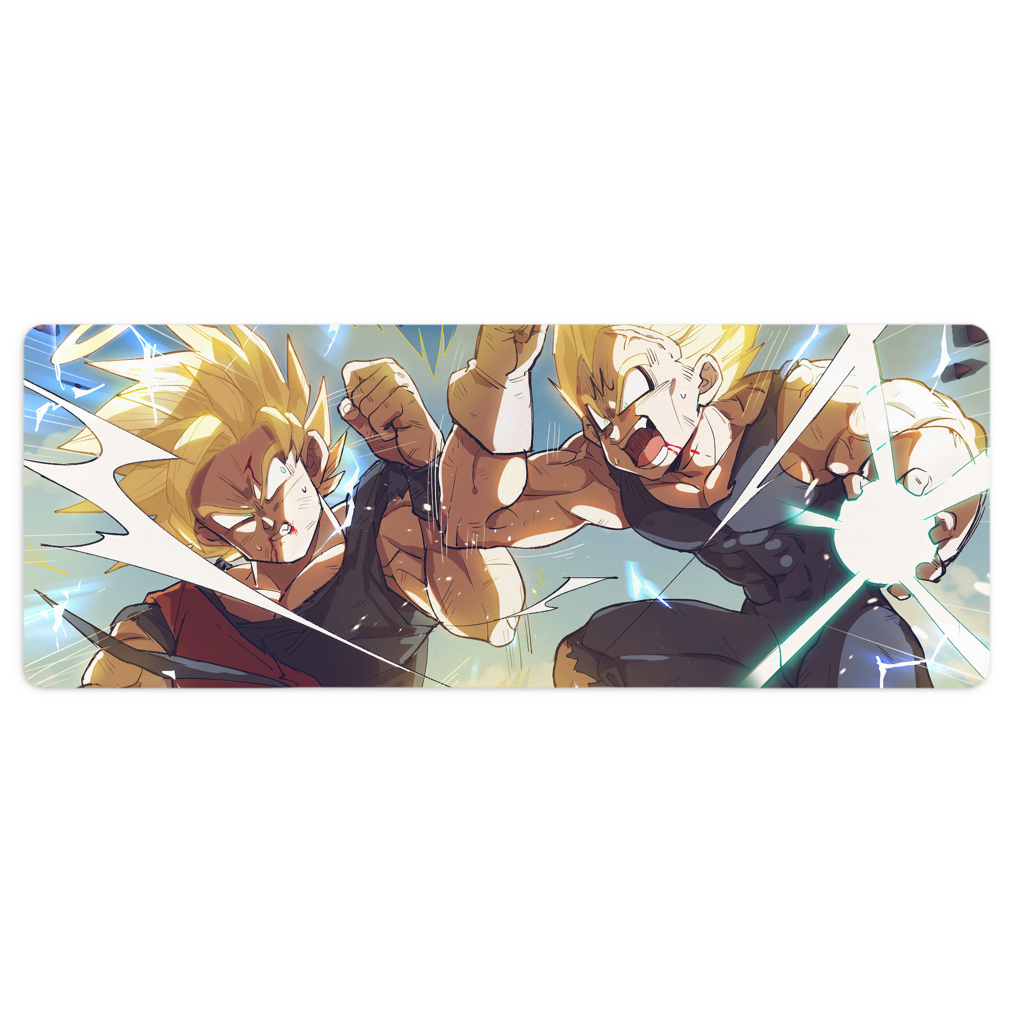 （画像用） ドラゴンボール DRAGON BALL ステッチ加工 大判デスクマット／滑り止めマウスパッド
