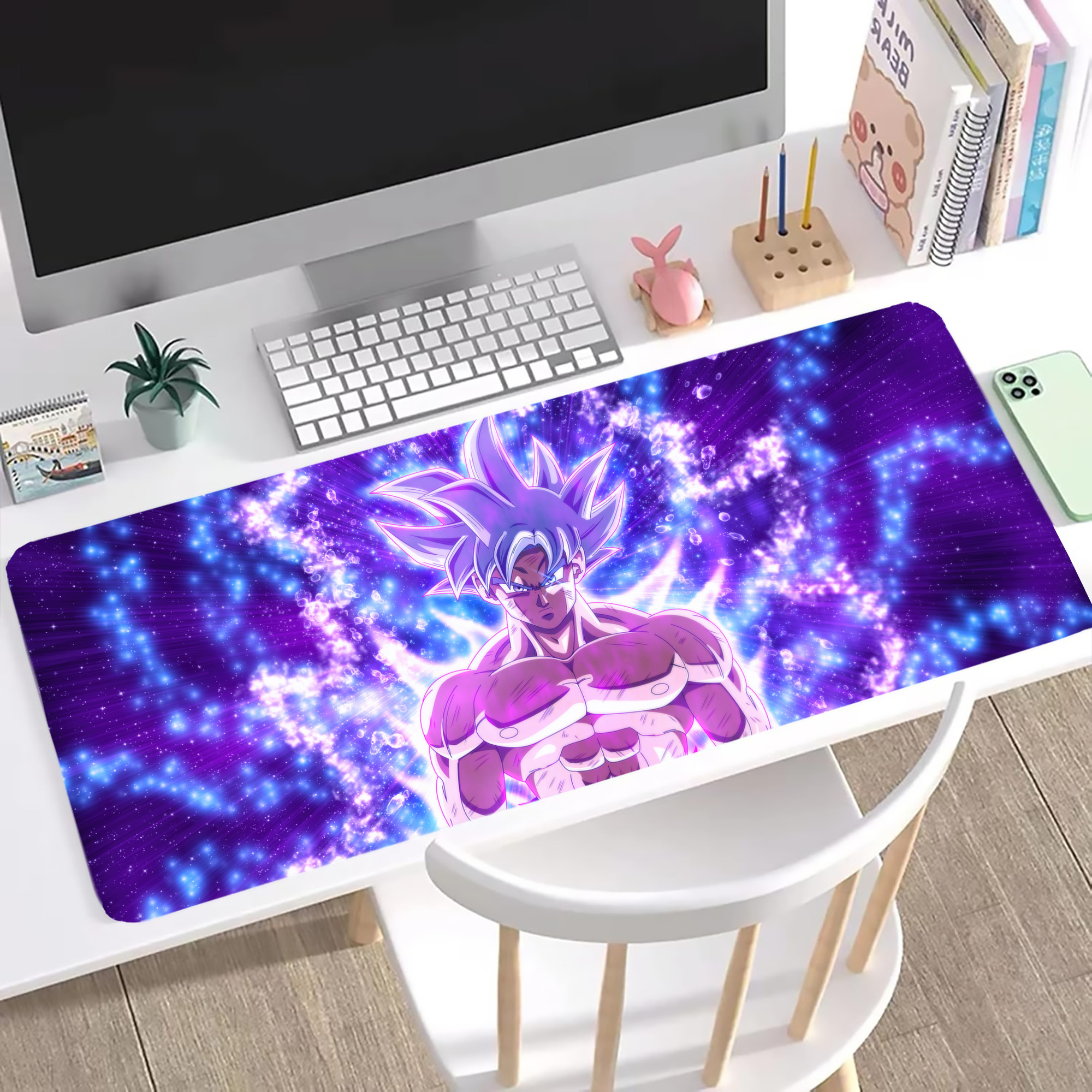 （画像用） ドラゴンボール DRAGON BALL ステッチ加工 大判デスクマット／滑り止めマウスパッド