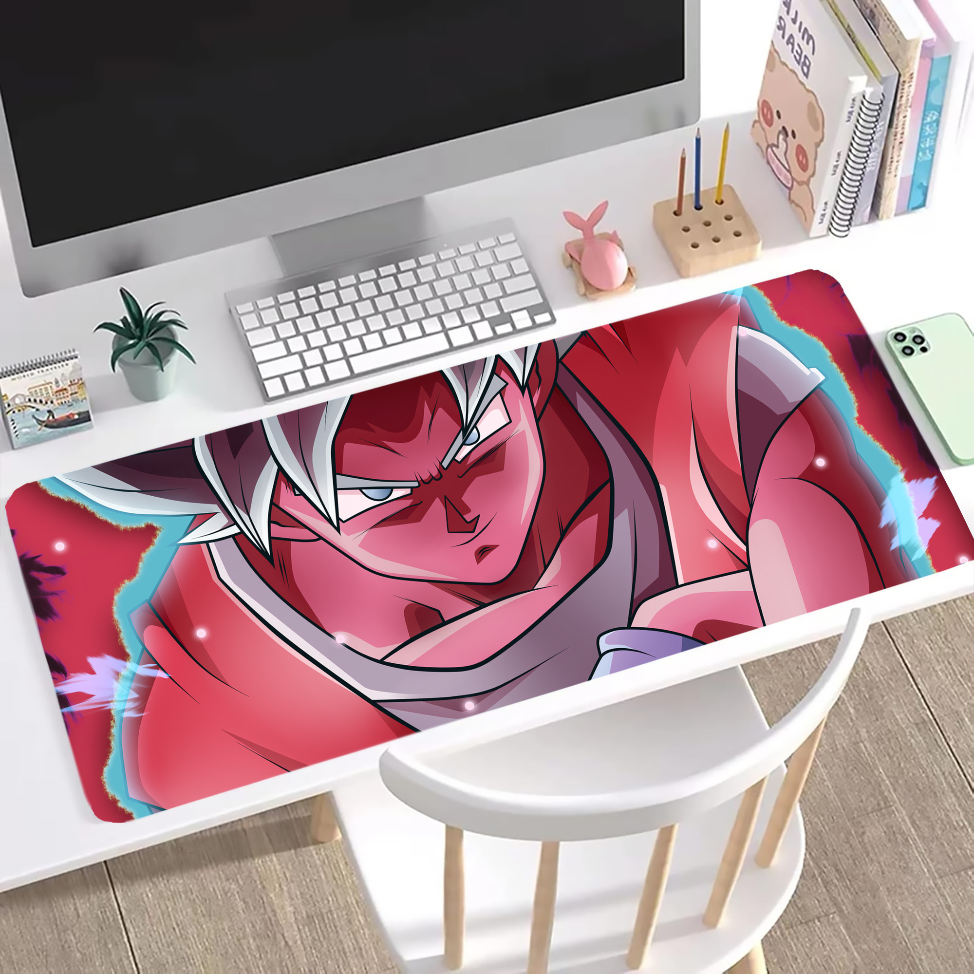 （画像用） ドラゴンボール DRAGON BALL ステッチ加工 大判デスクマット／滑り止めマウスパッド