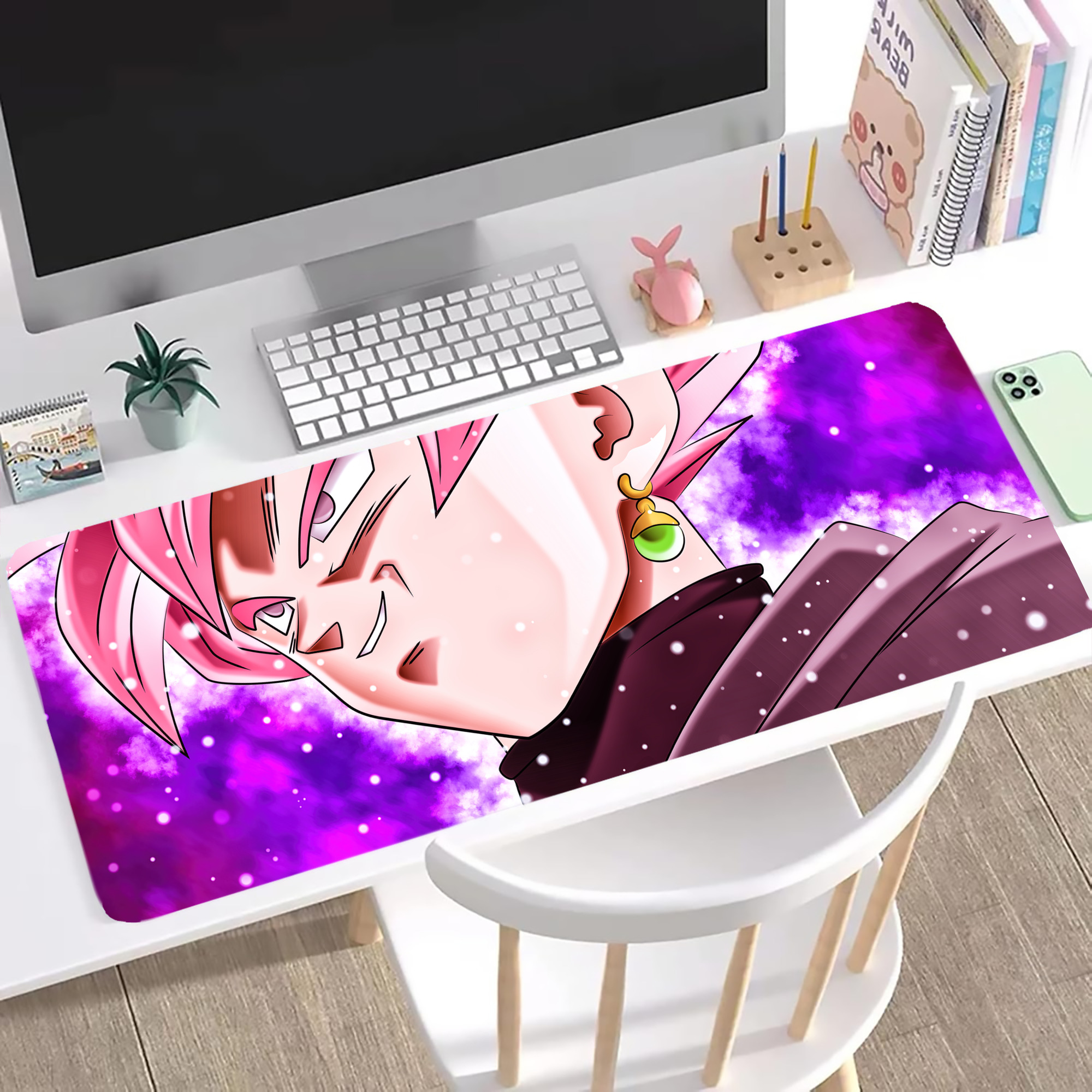 （画像用） ドラゴンボール DRAGON BALL ステッチ加工 大判デスクマット／滑り止めマウスパッド