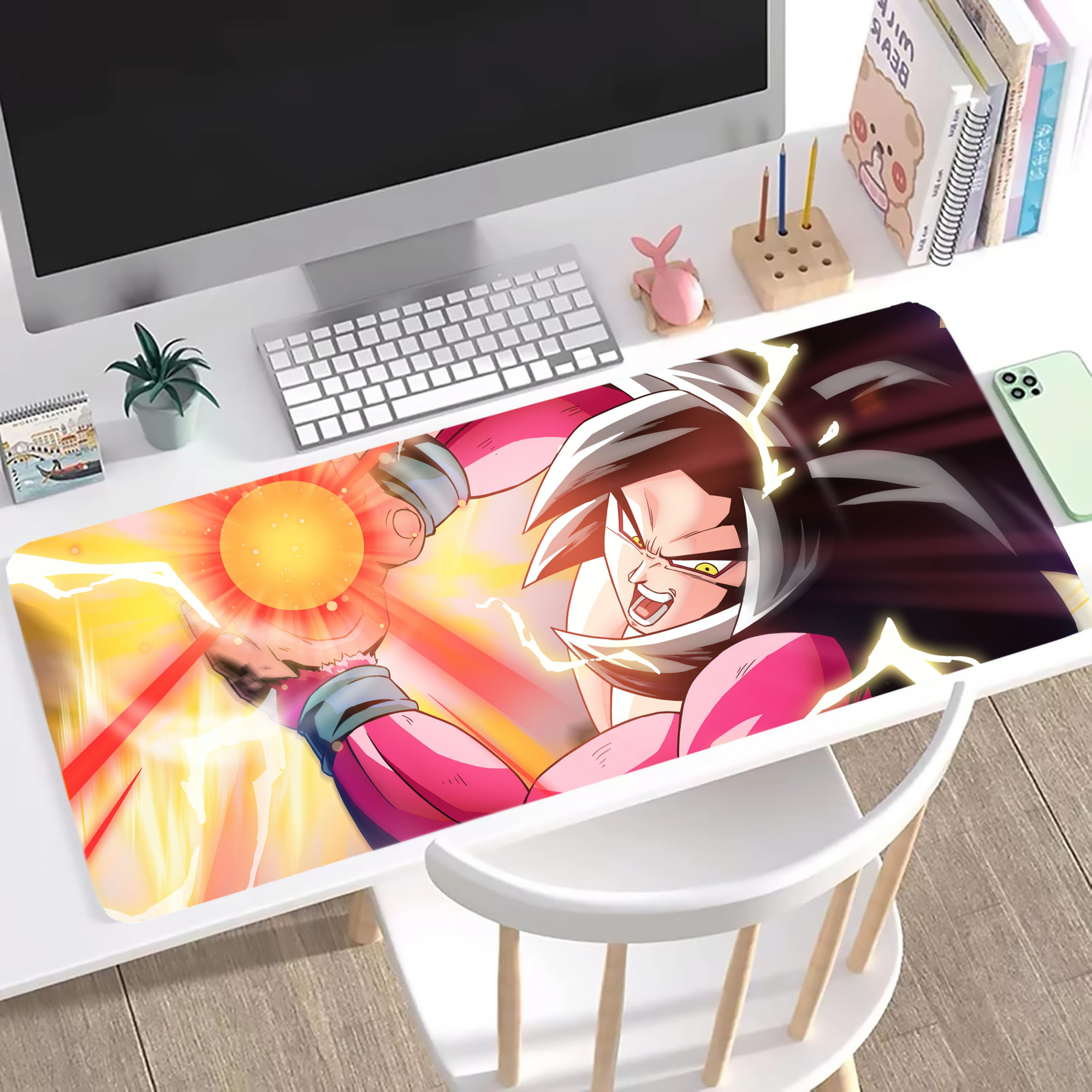 （画像用） ドラゴンボール DRAGON BALL ステッチ加工 大判デスクマット／滑り止めマウスパッド