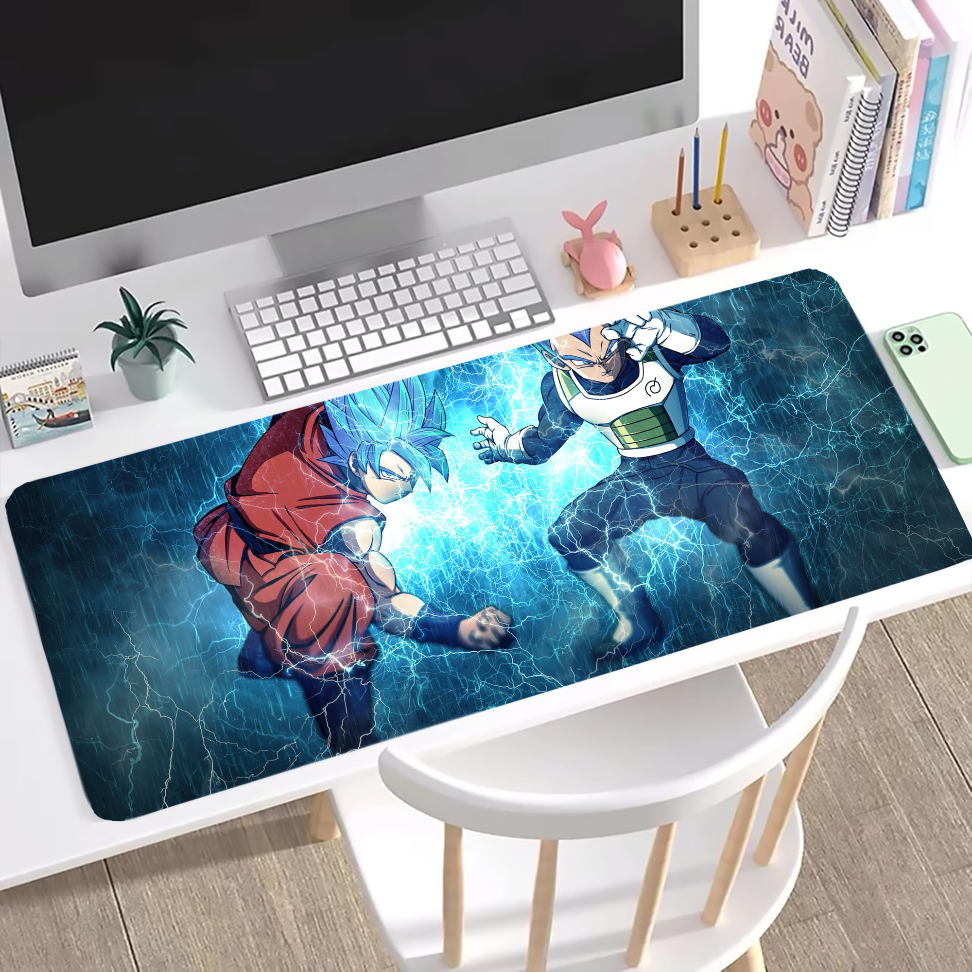 （画像用） ドラゴンボール DRAGON BALL ステッチ加工 大判デスクマット／滑り止めマウスパッド