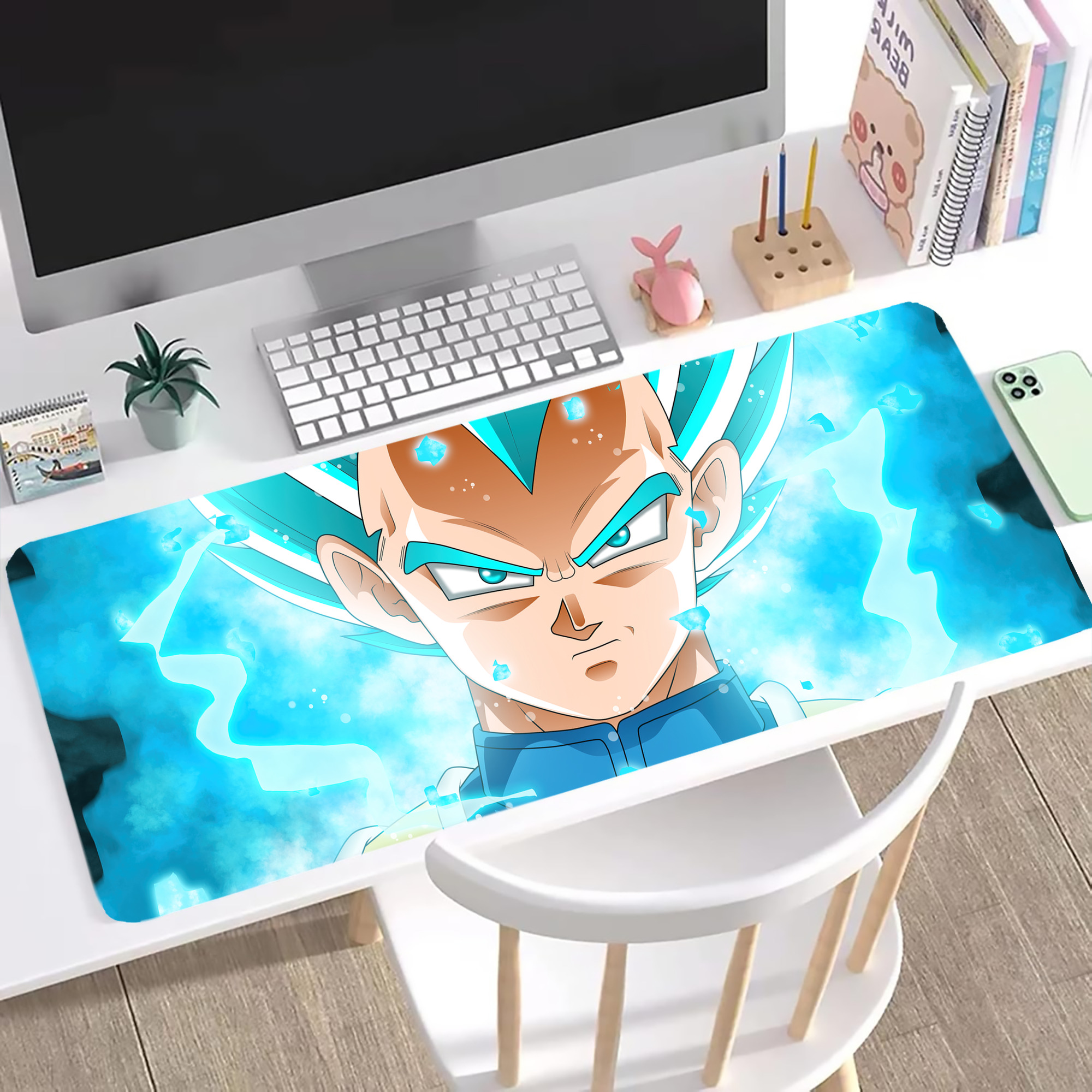 （画像用） ドラゴンボール DRAGON BALL ステッチ加工 大判デスクマット／滑り止めマウスパッド