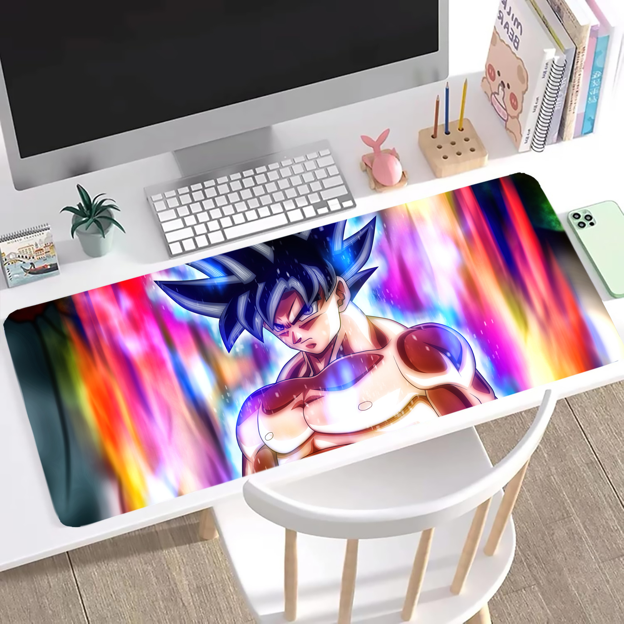（画像用） ドラゴンボール DRAGON BALL ステッチ加工 大判デスクマット／滑り止めマウスパッド