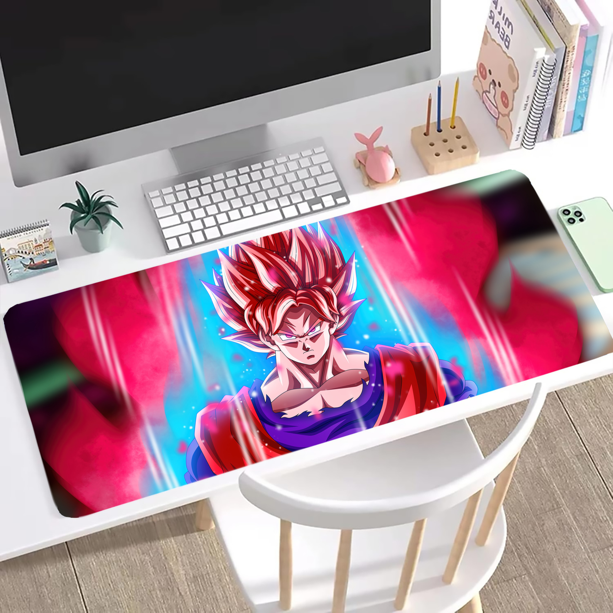 （画像用） ドラゴンボール DRAGON BALL ステッチ加工 大判デスクマット／滑り止めマウスパッド