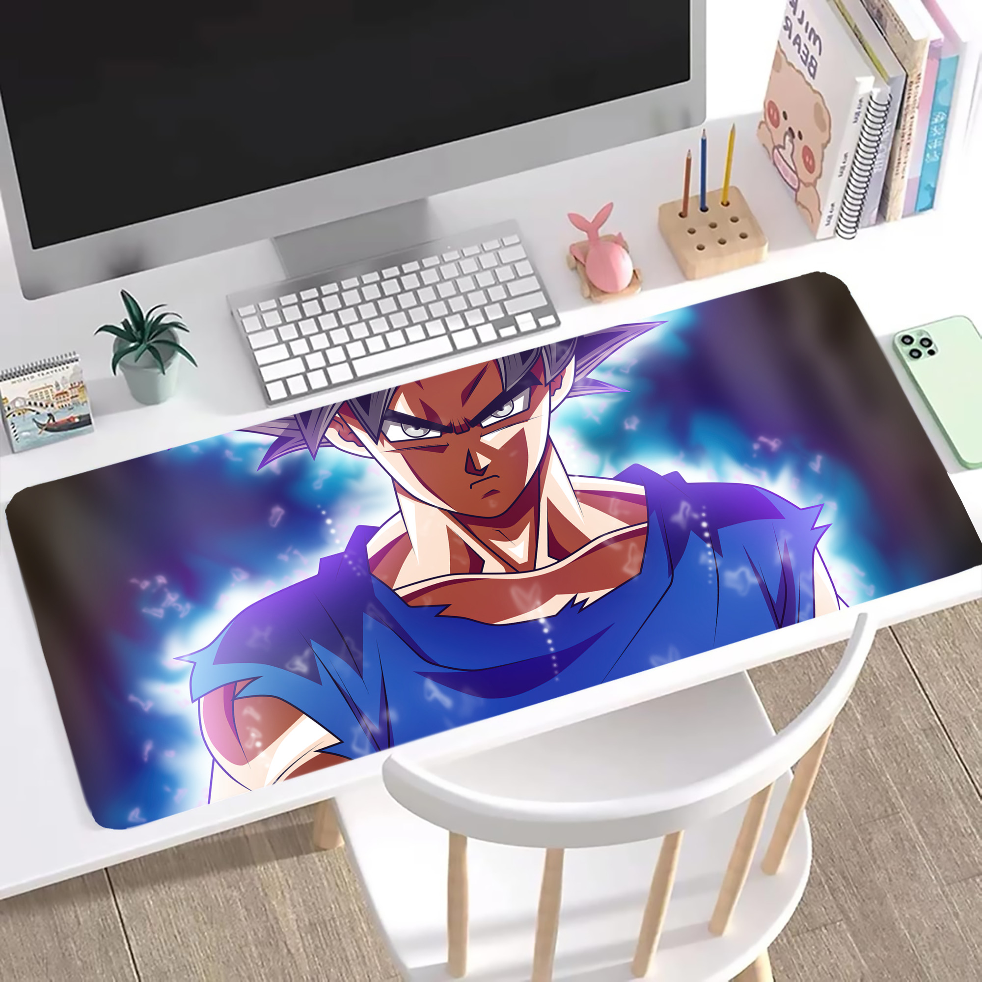 （画像用） ドラゴンボール DRAGON BALL ステッチ加工 大判デスクマット／滑り止めマウスパッド