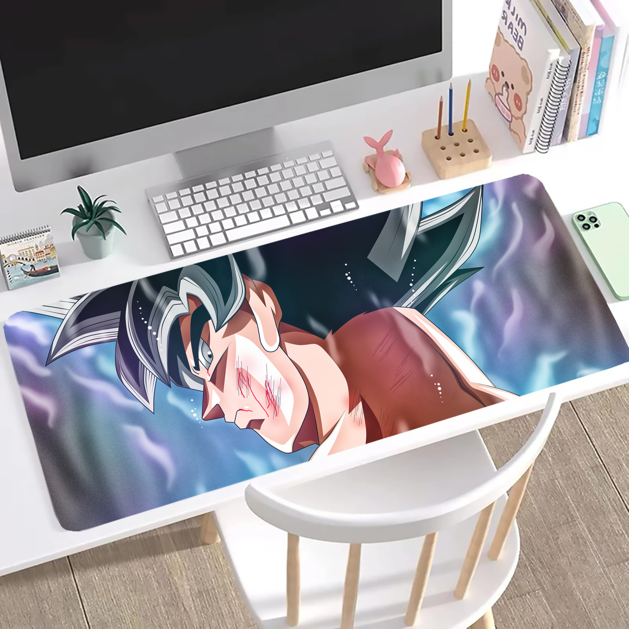 （画像用） ドラゴンボール DRAGON BALL ステッチ加工 大判デスクマット／滑り止めマウスパッド