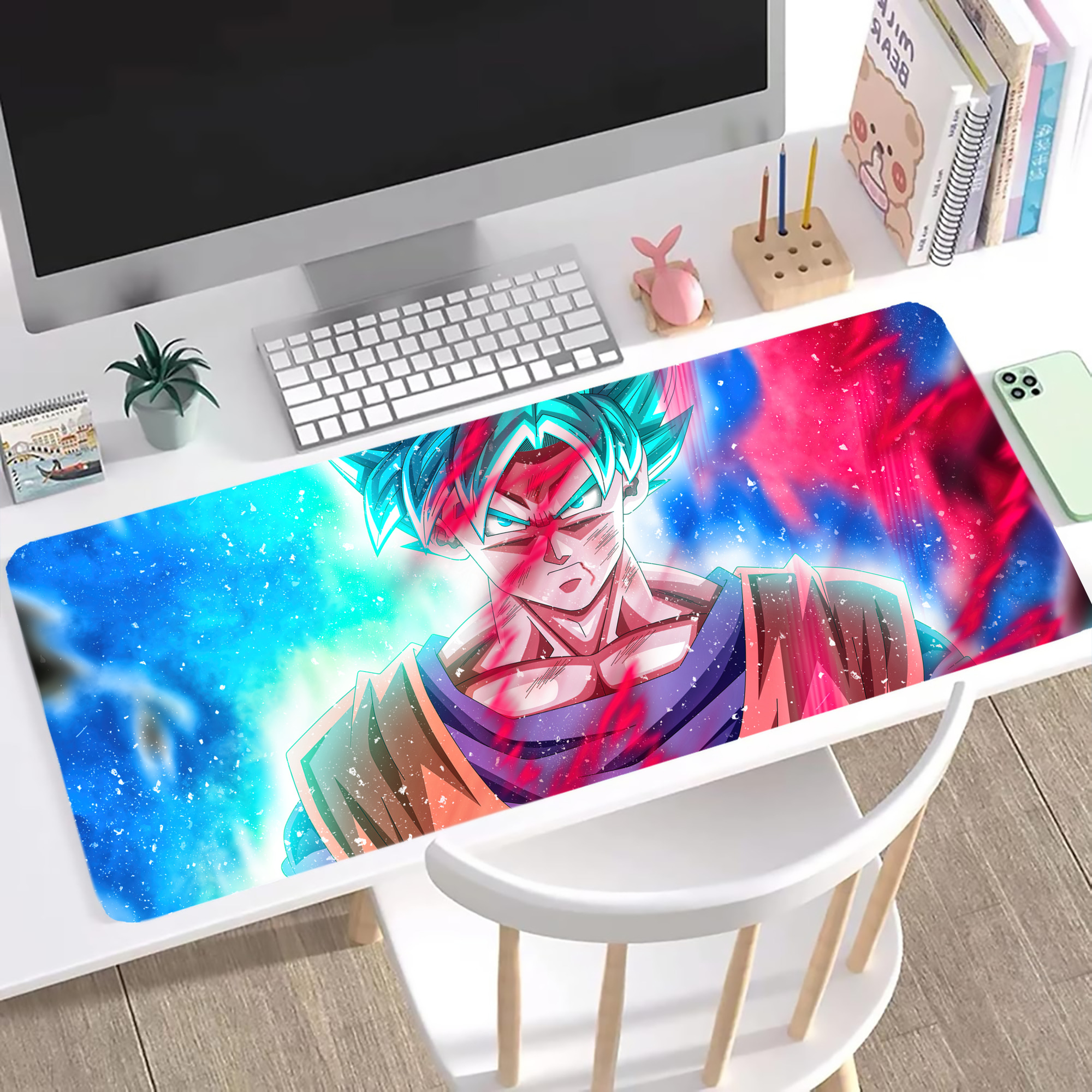 （画像用） ドラゴンボール DRAGON BALL ステッチ加工 大判デスクマット／滑り止めマウスパッド