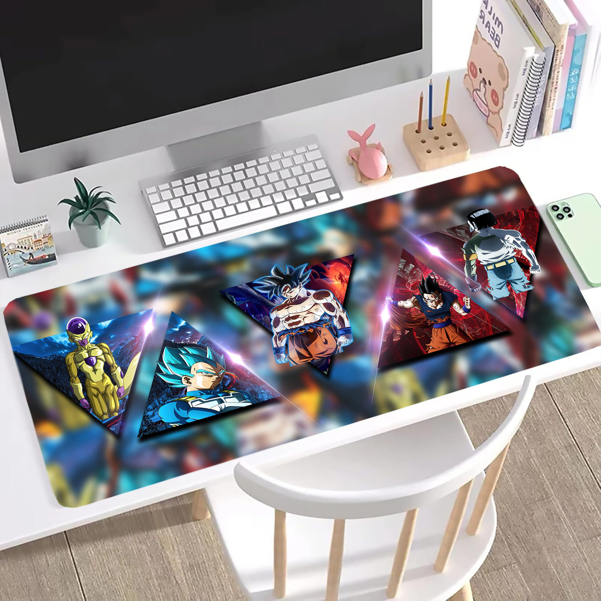 （画像用） ドラゴンボール DRAGON BALL ステッチ加工 大判デスクマット／滑り止めマウスパッド