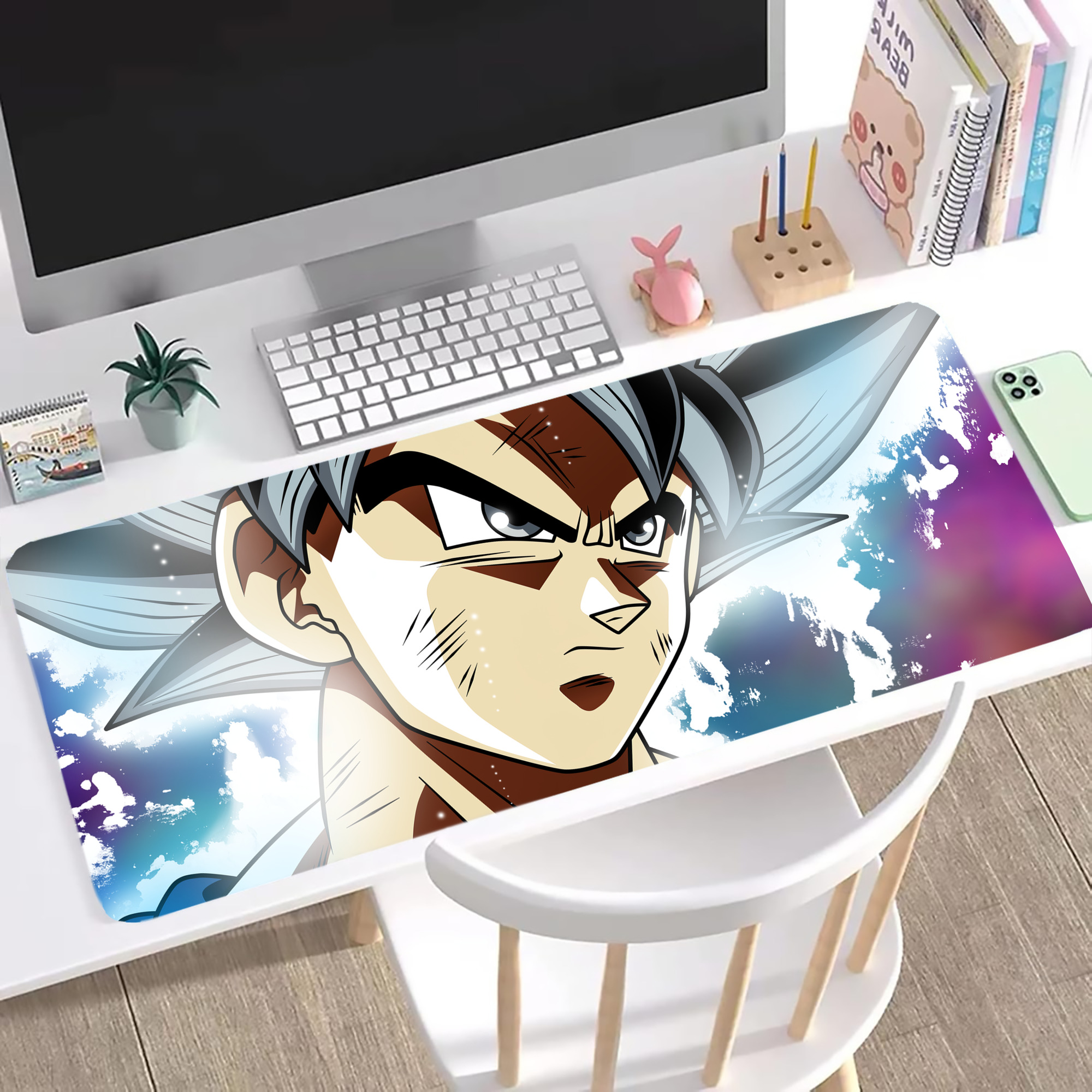 （画像用） ドラゴンボール DRAGON BALL ステッチ加工 大判デスクマット／滑り止めマウスパッド
