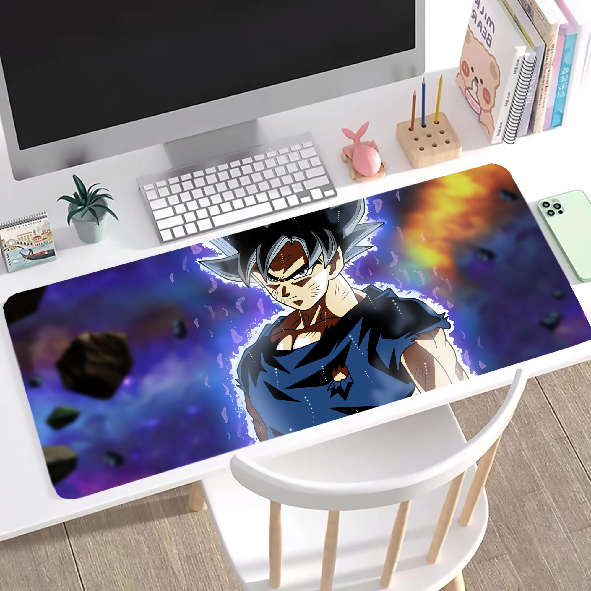 （画像用） ドラゴンボール DRAGON BALL ステッチ加工 大判デスクマット／滑り止めマウスパッド