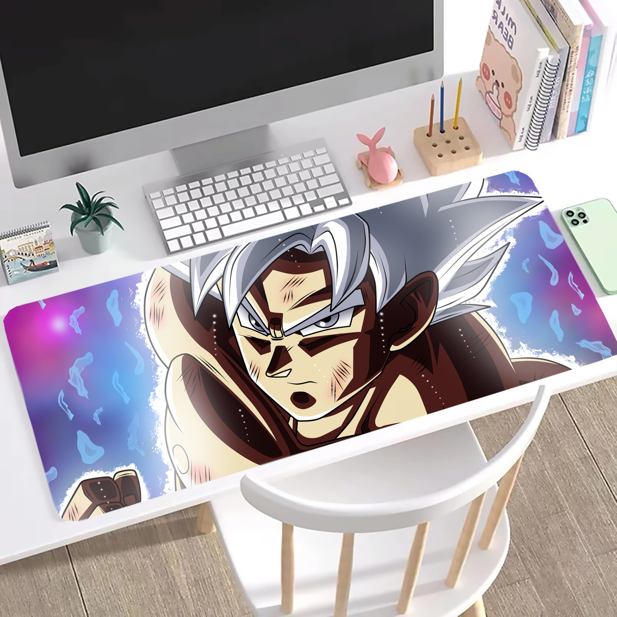 （画像用） ドラゴンボール DRAGON BALL ステッチ加工 大判デスクマット／滑り止めマウスパッド