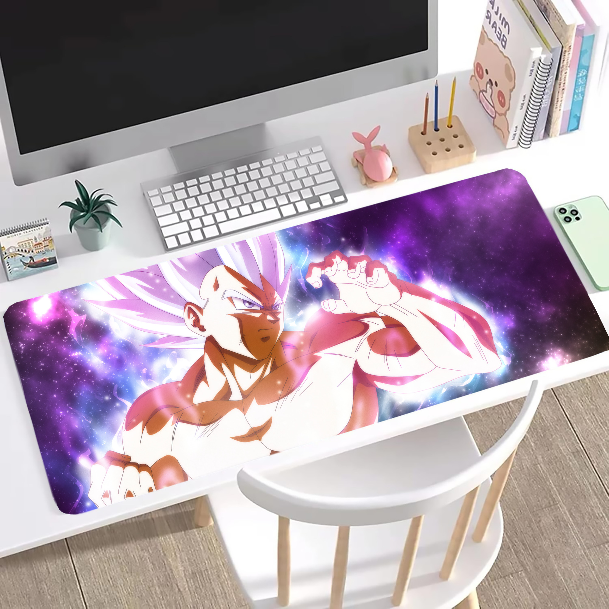 （画像用） ドラゴンボール DRAGON BALL ステッチ加工 大判デスクマット／滑り止めマウスパッド