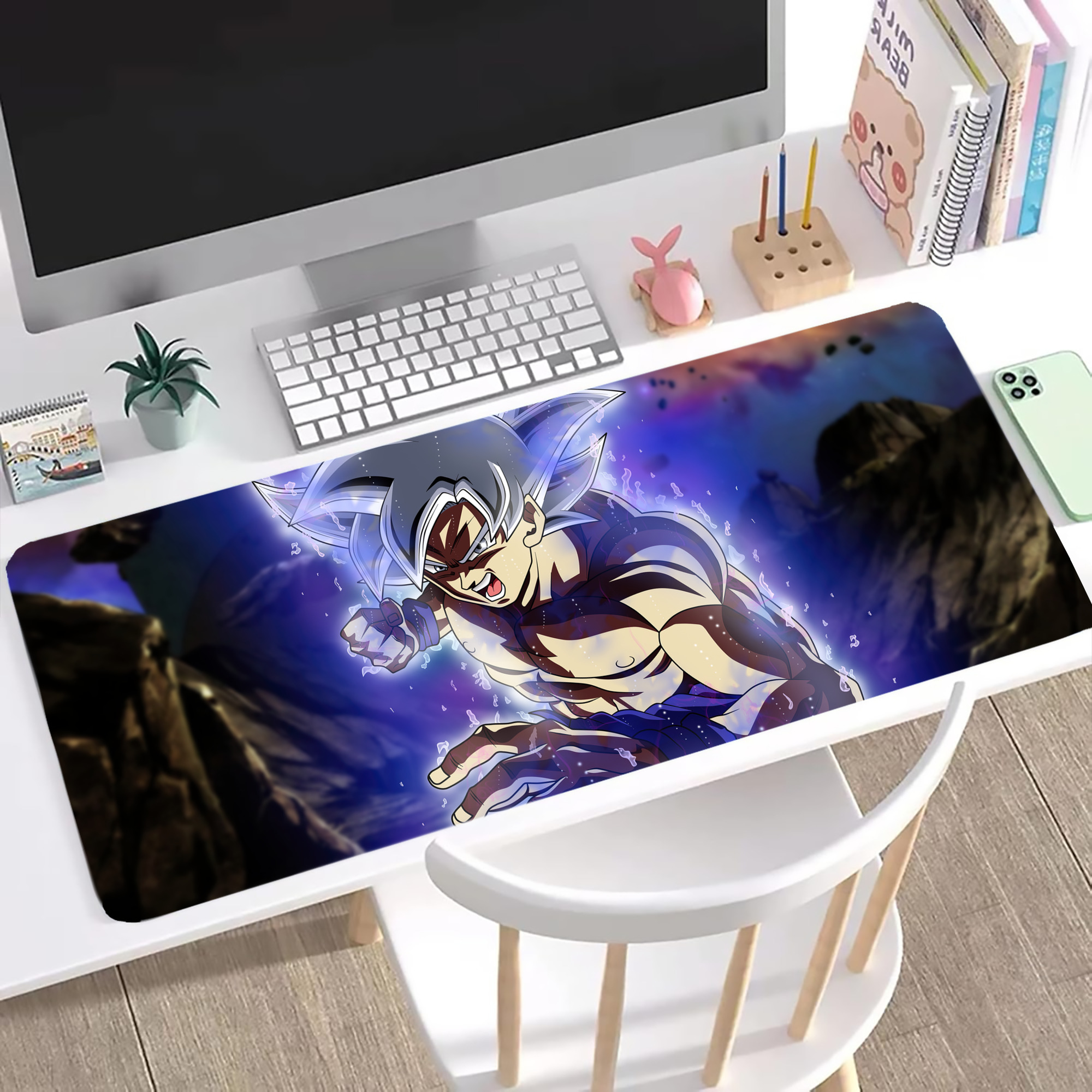 （画像用） ドラゴンボール DRAGON BALL ステッチ加工 大判デスクマット／滑り止めマウスパッド