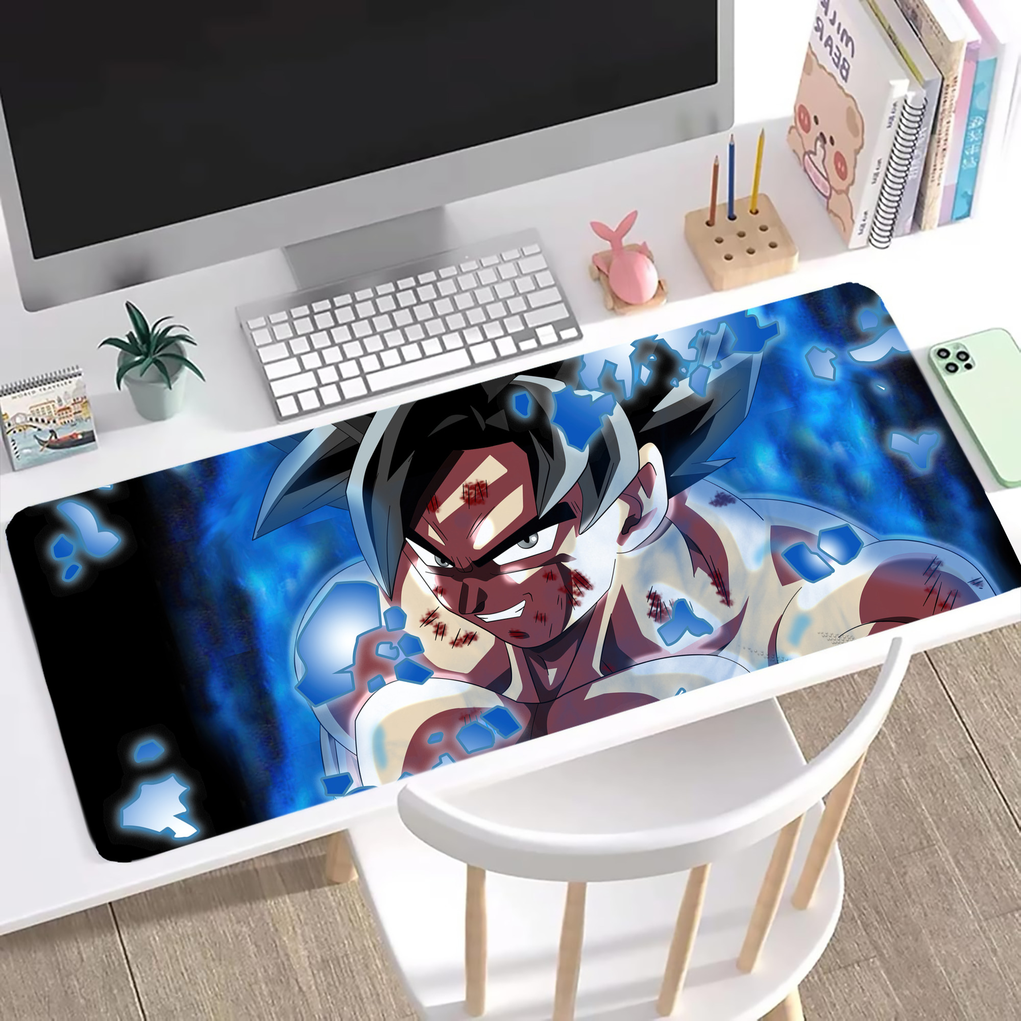 （画像用） ドラゴンボール DRAGON BALL ステッチ加工 大判デスクマット／滑り止めマウスパッド