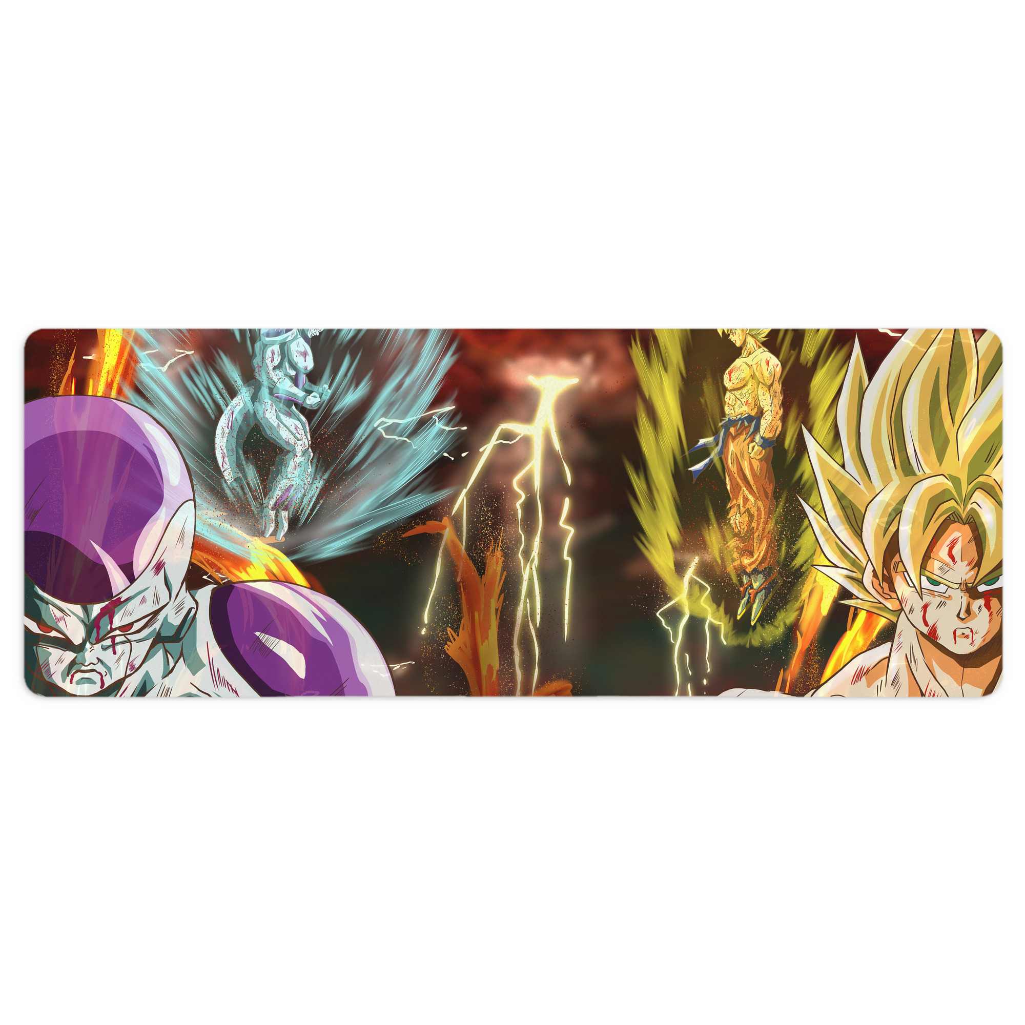 （画像用） ドラゴンボール DRAGON BALL ステッチ加工 大判デスクマット／滑り止めマウスパッド