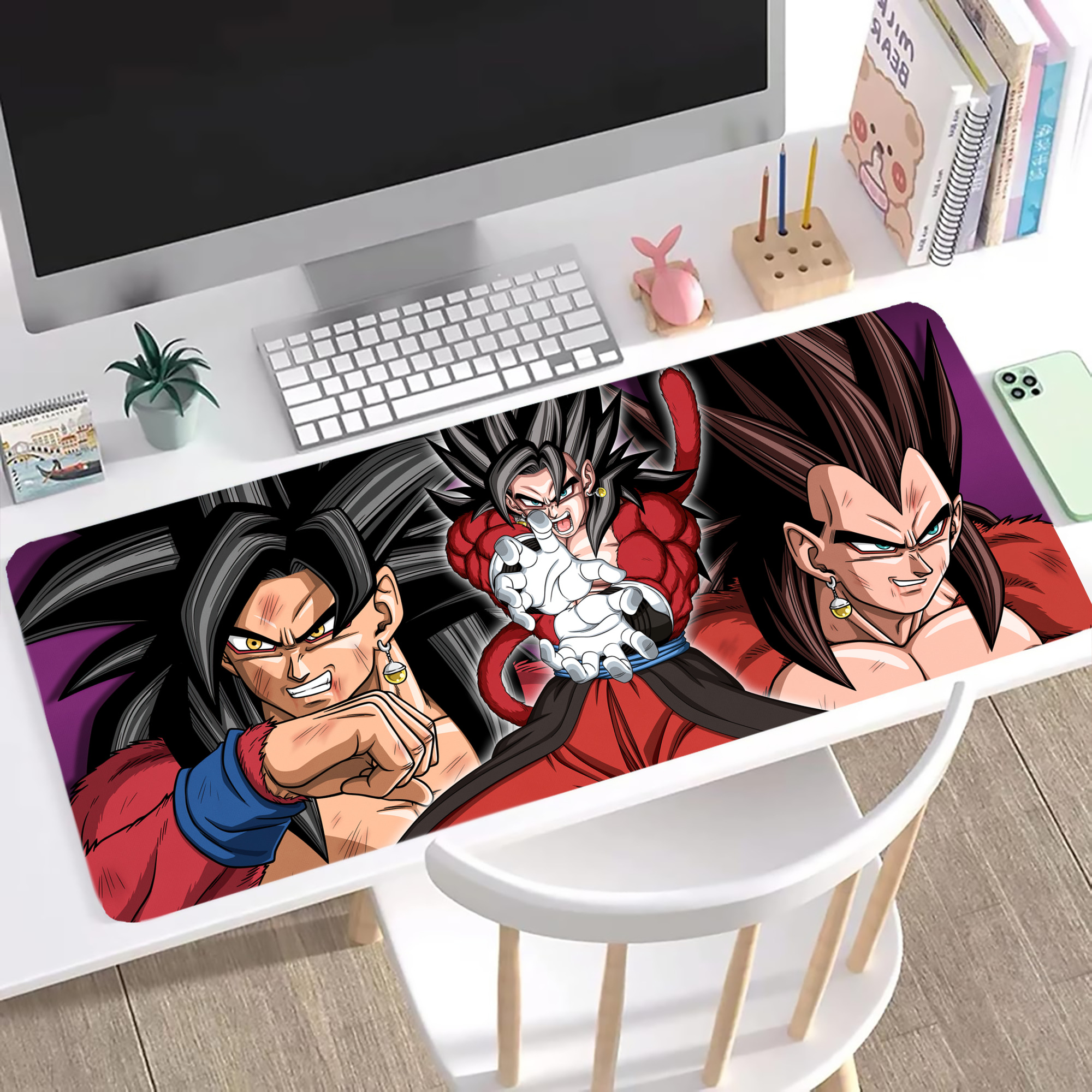 （画像用） ドラゴンボール DRAGON BALL ステッチ加工 大判デスクマット／滑り止めマウスパッド