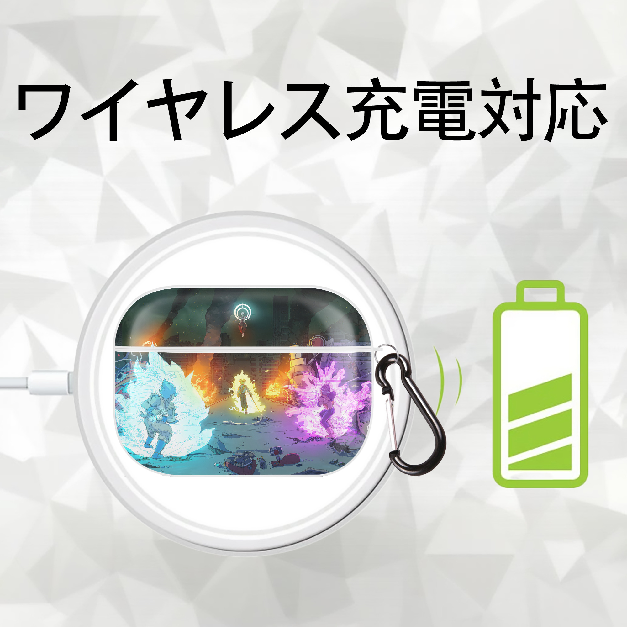 ドラゴンボール DRAGON BALL 【AirPods Pro用】ハードシェル保護ケース 耐衝撃・防指紋・カラビナ付き商品仕様