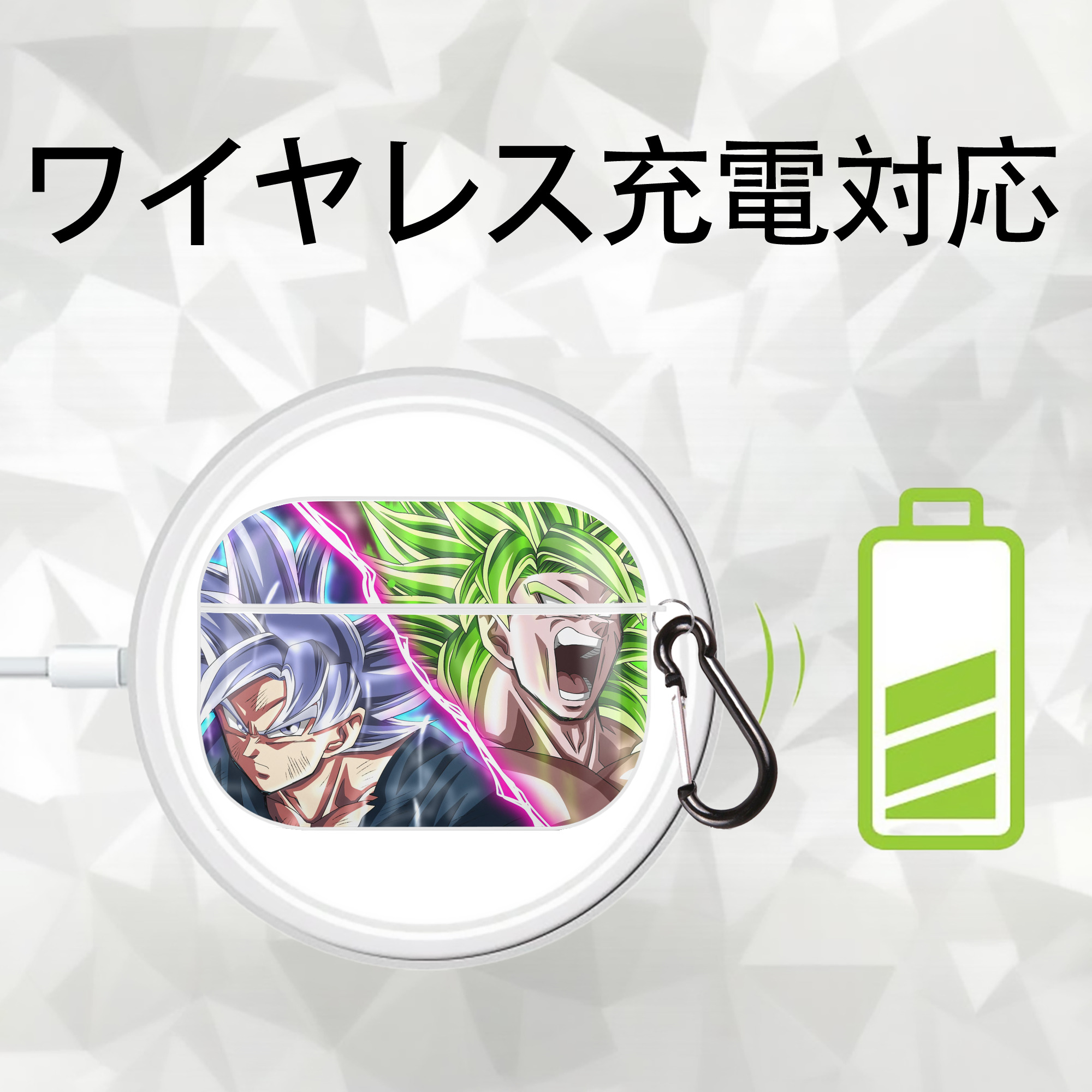 ドラゴンボール DRAGON BALL 【AirPods Pro用】ハードシェル保護ケース 耐衝撃・防指紋・カラビナ付き商品仕様