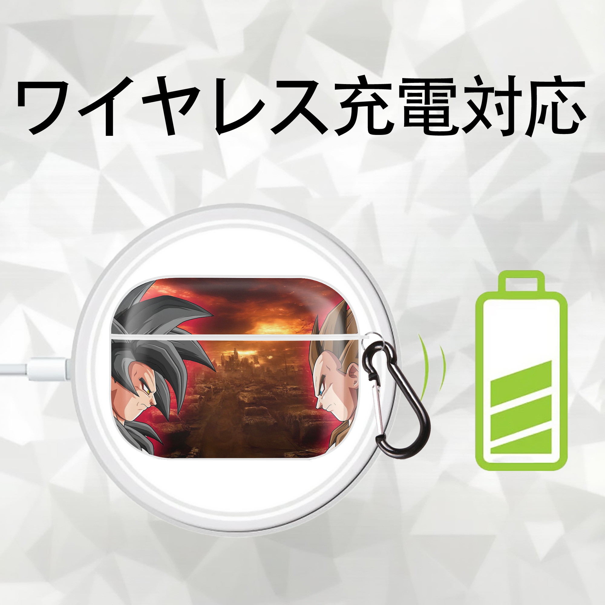 ドラゴンボール DRAGON BALL 【AirPods Pro用】ハードシェル保護ケース 耐衝撃・防指紋・カラビナ付き商品仕様