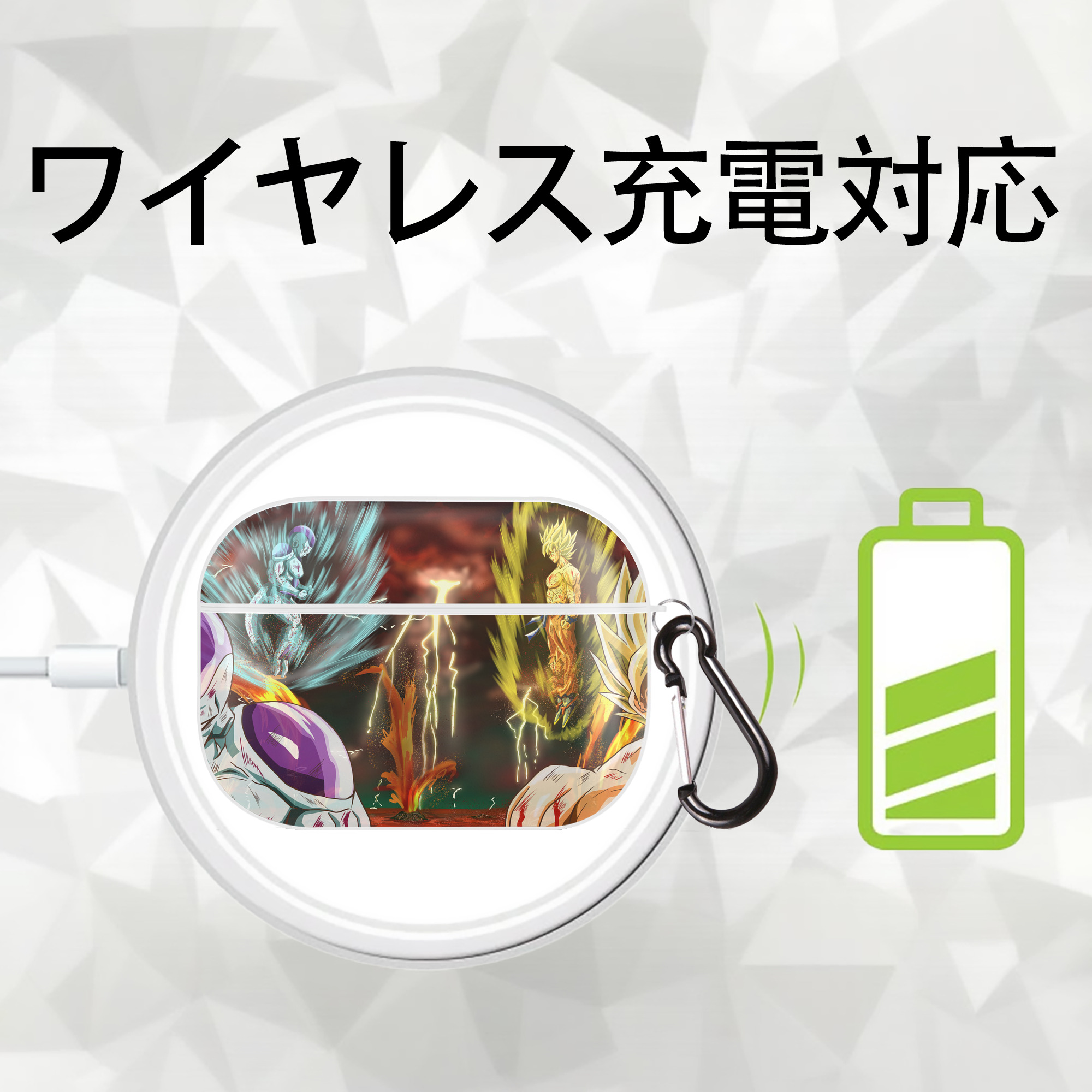 ドラゴンボール DRAGON BALL 【AirPods Pro用】ハードシェル保護ケース 耐衝撃・防指紋・カラビナ付き商品仕様