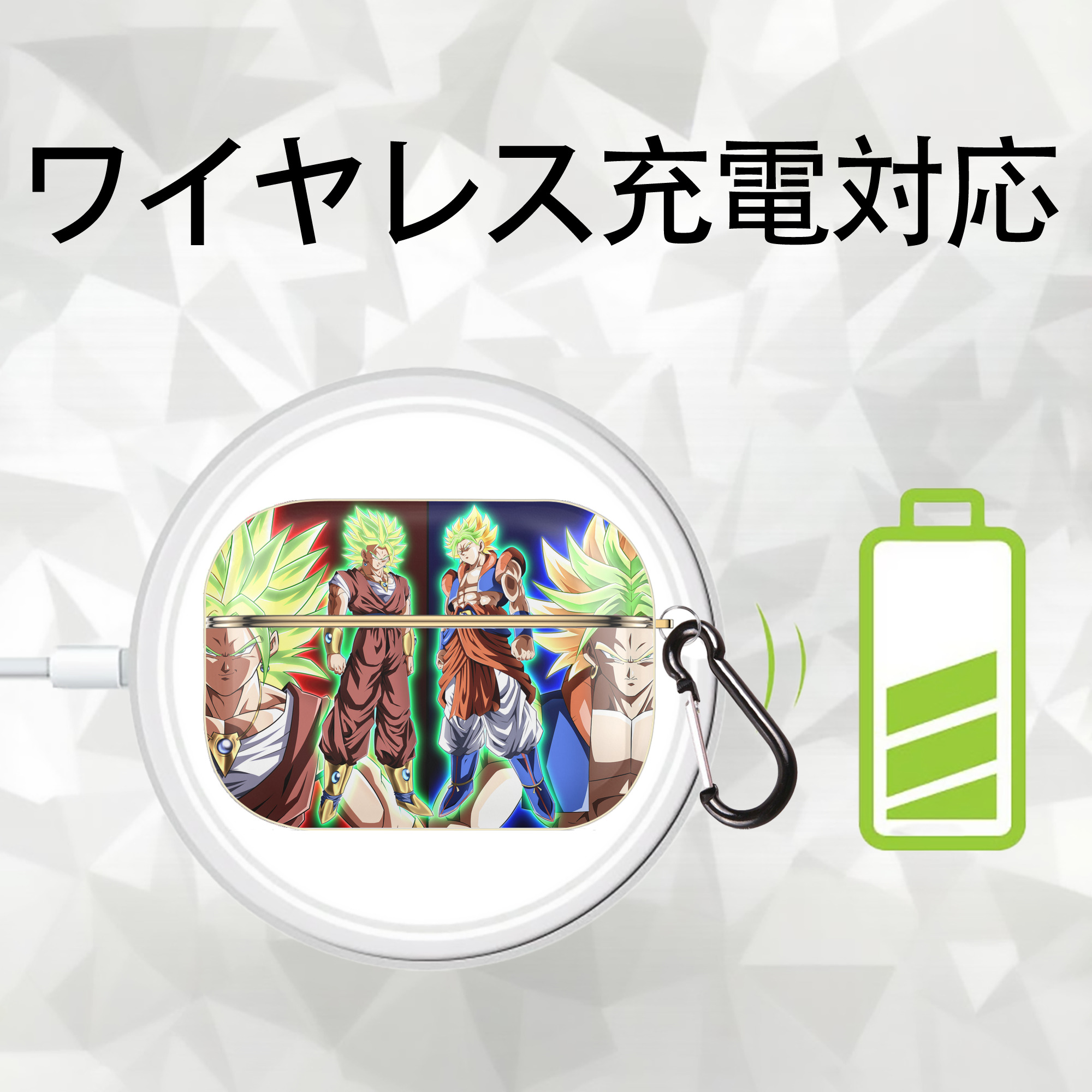 ドラゴンボール DRAGON BALL 【AirPods Pro用】ハードシェル保護ケース｜耐衝撃・防指紋・カラビナ付き商品仕様