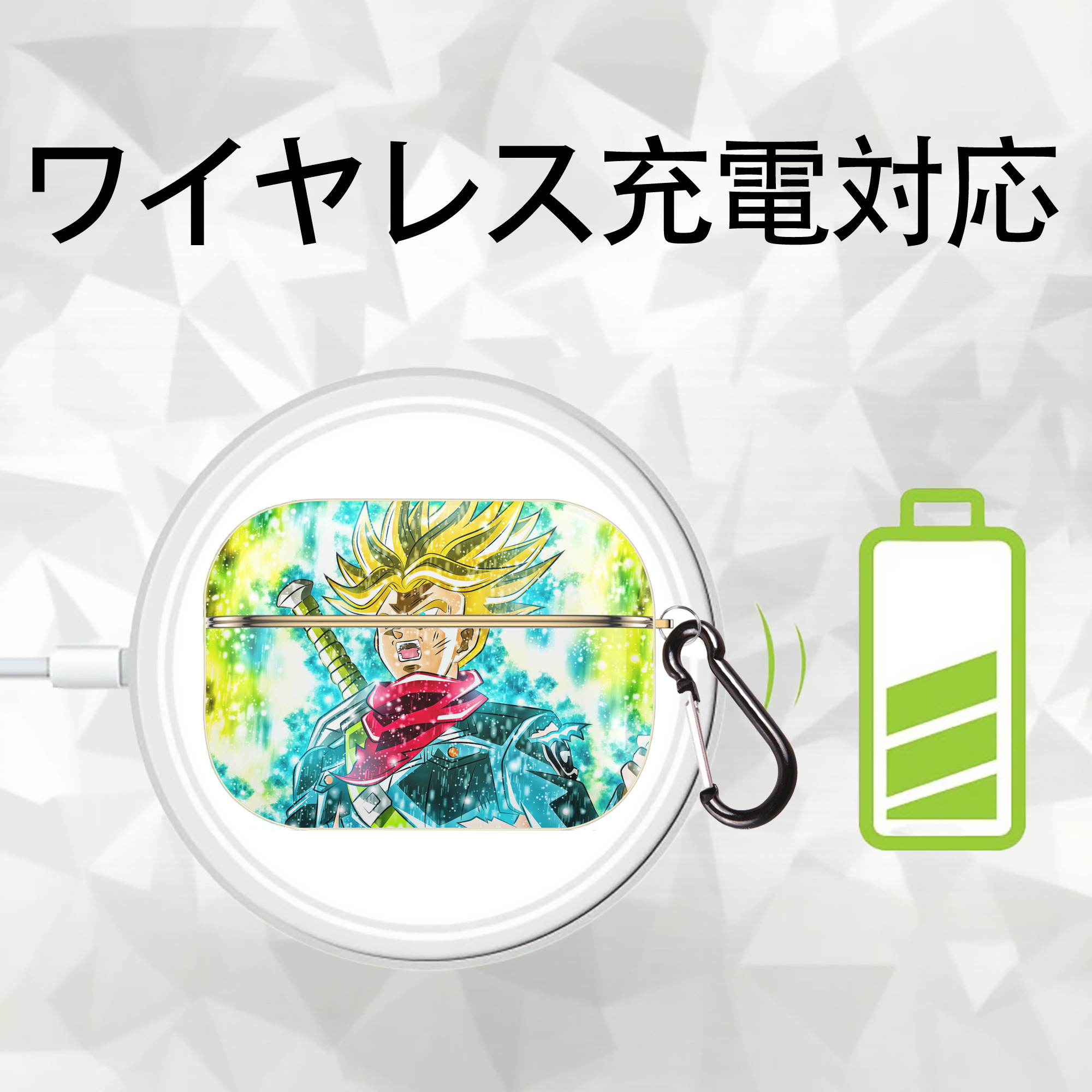 ドラゴンボール DRAGON BALL 【AirPods Pro用】ハードシェル保護ケース｜耐衝撃・防指紋・カラビナ付き商品仕様