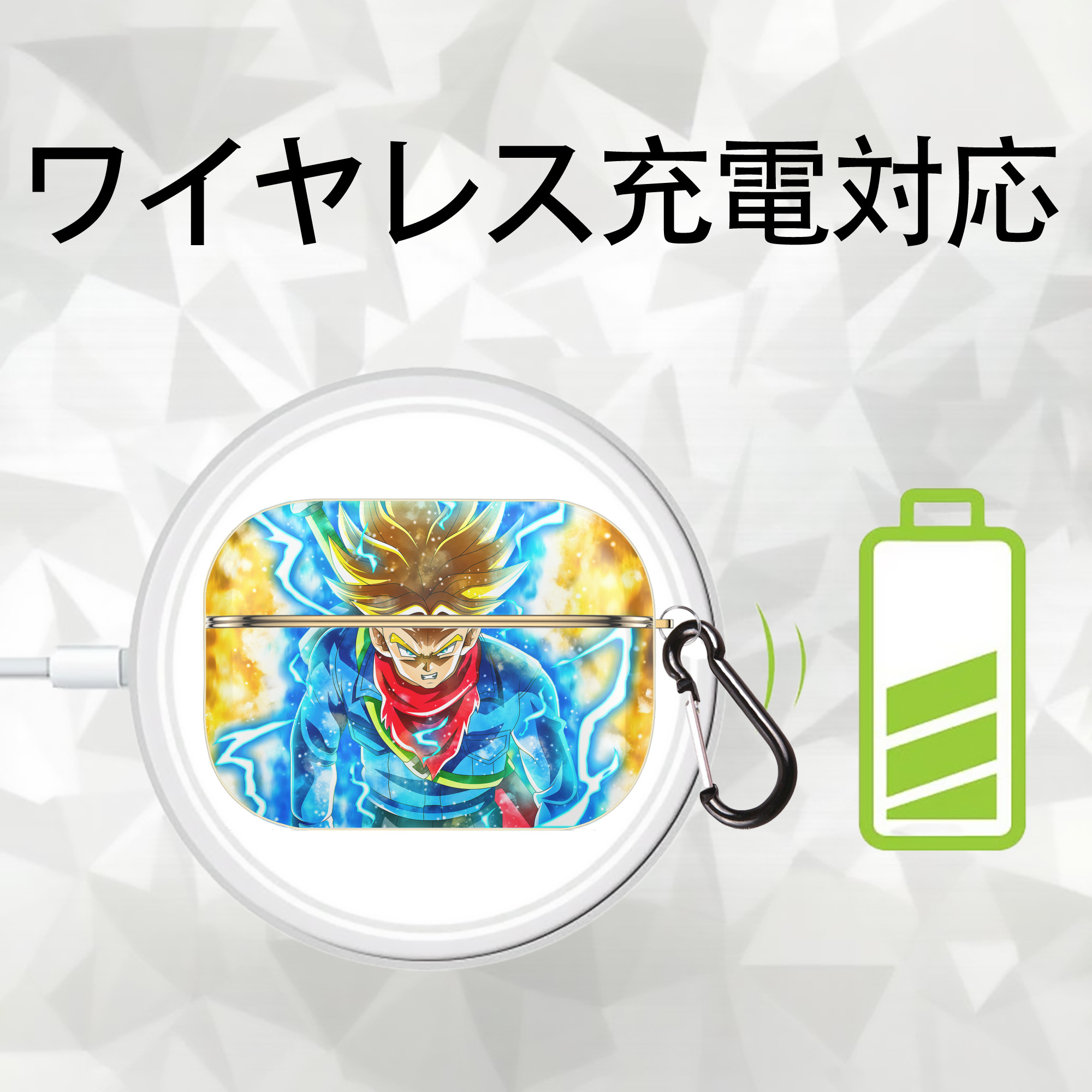 ドラゴンボール DRAGON BALL 【AirPods Pro用】ハードシェル保護ケース｜耐衝撃・防指紋・カラビナ付き商品仕様