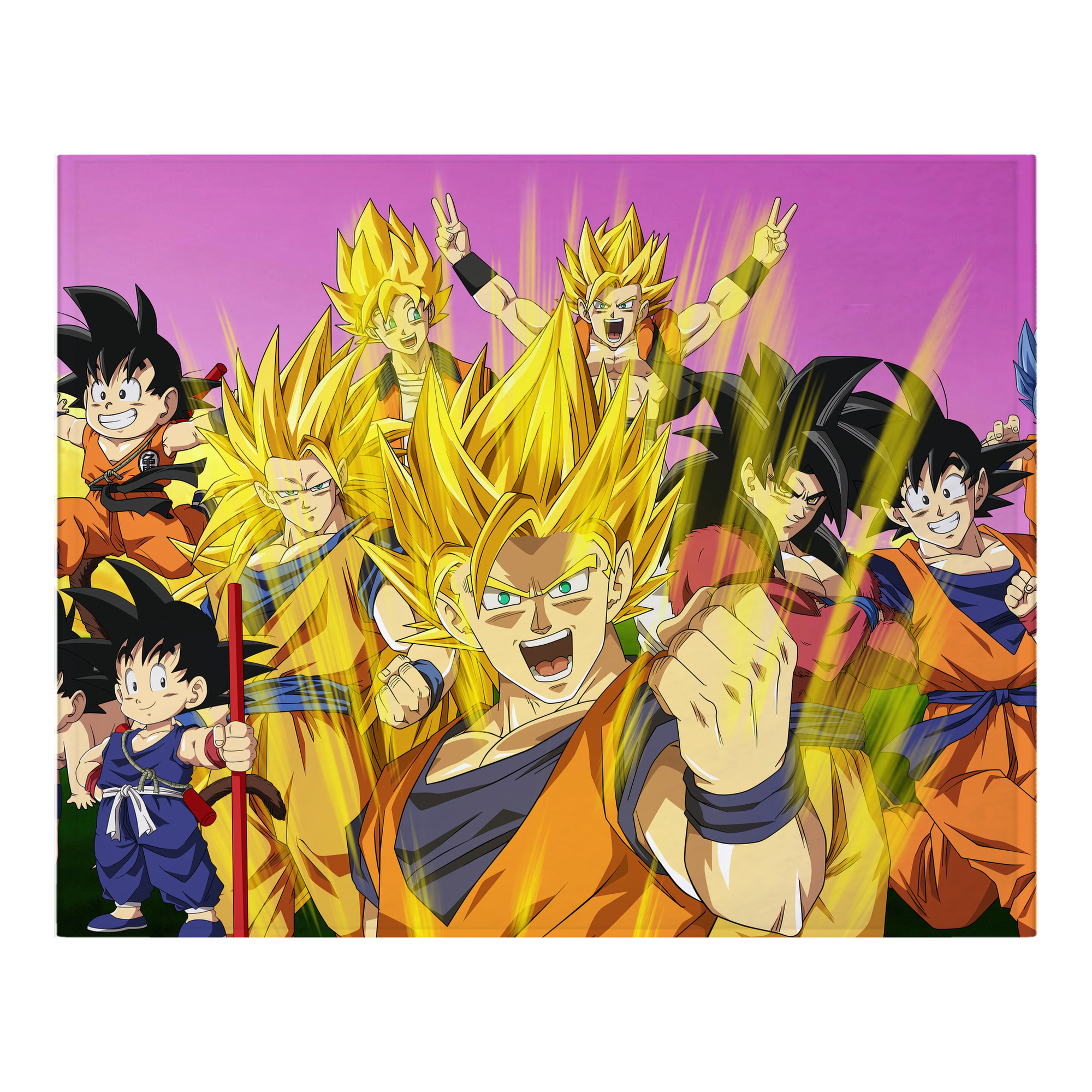 （画像用） ドラゴンボール DRAGON BALL フランネルブランケット・多サイズ対応（横型）