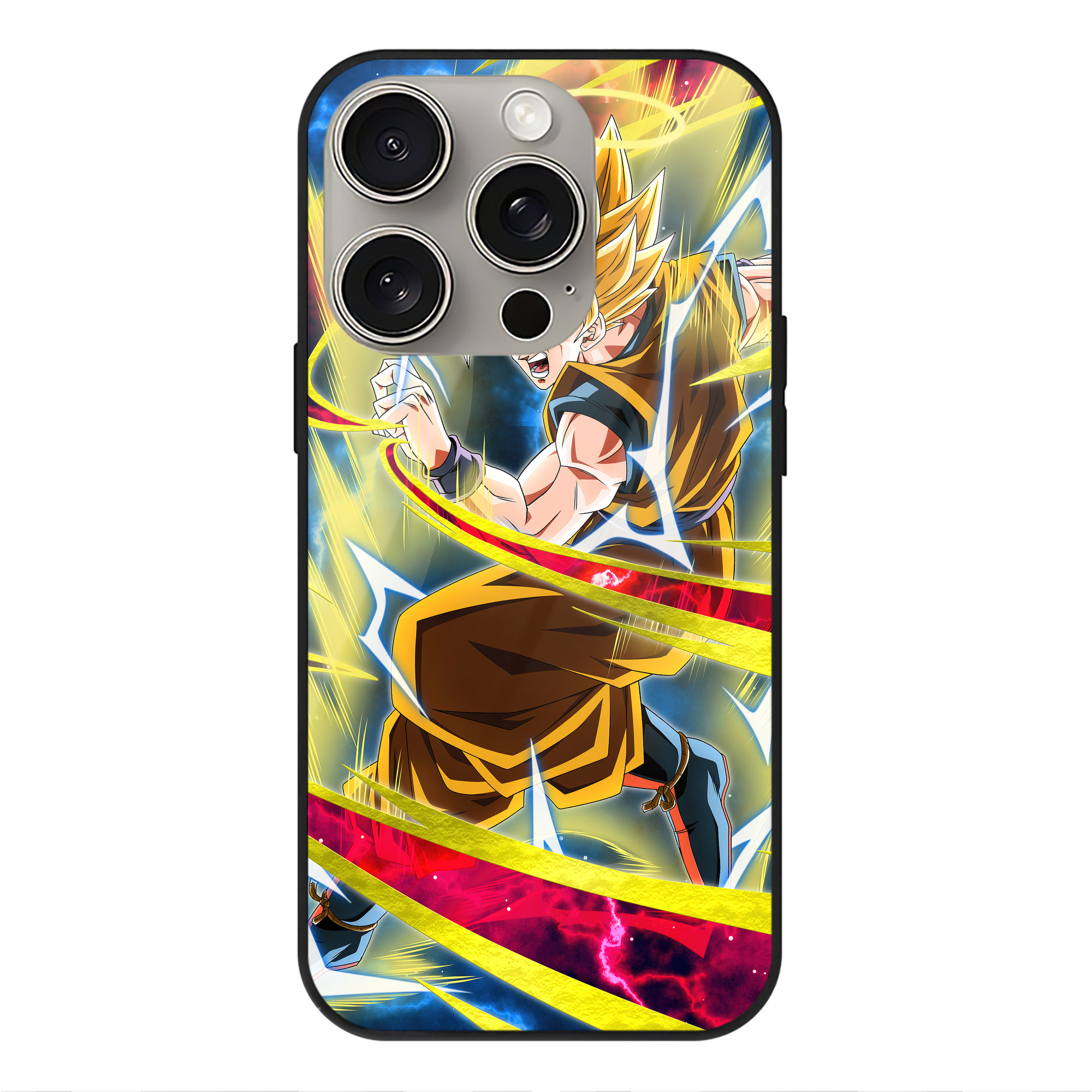 （画像用） ドラゴンボール DRAGON BALL 【iPhone15Pro対応】スマホケース 耐衝撃＆黄変防止 背面ガラス
