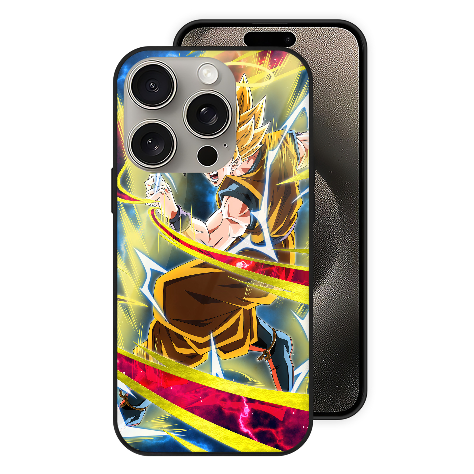 （画像用） ドラゴンボール DRAGON BALL 【iPhone15Pro対応】スマホケース 耐衝撃＆黄変防止 背面ガラス