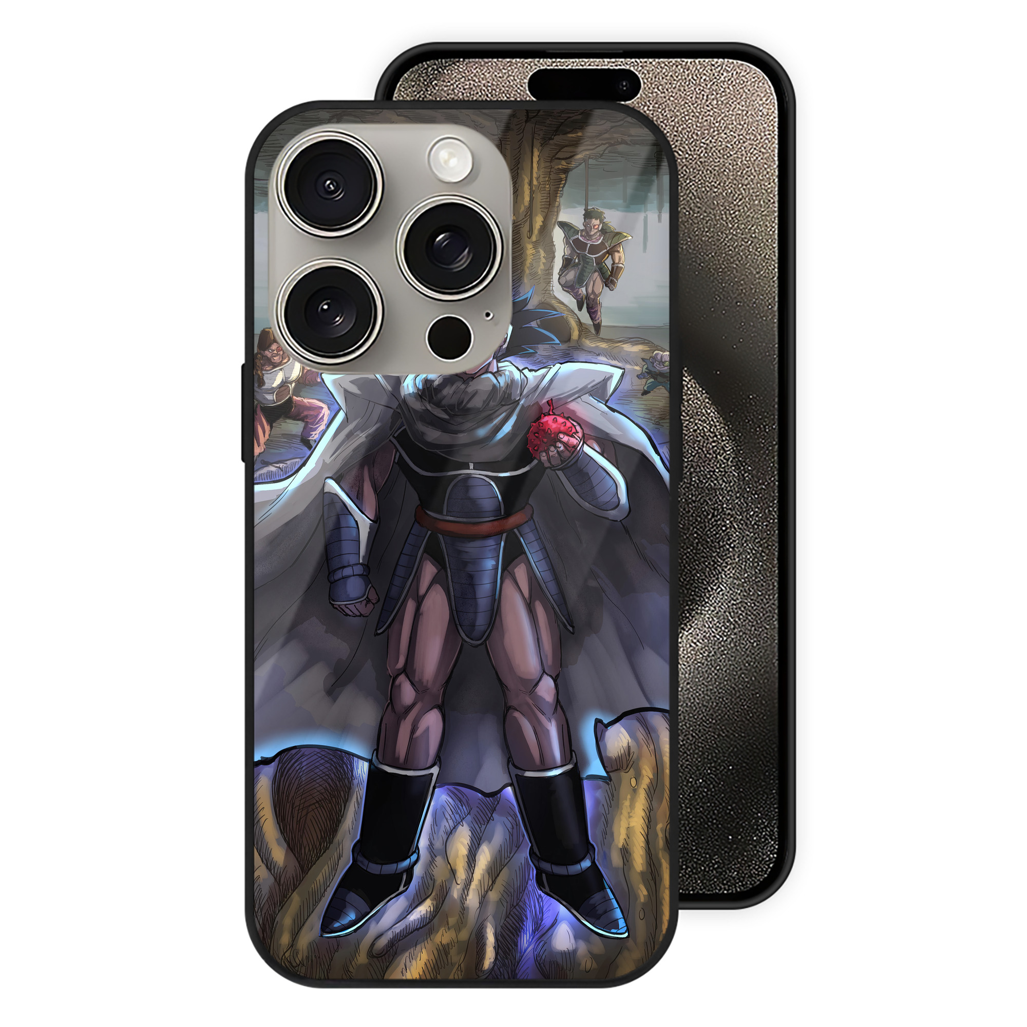 （画像用） ドラゴンボール DRAGON BALL 【iPhone15Pro対応】スマホケース 耐衝撃＆黄変防止 背面ガラス