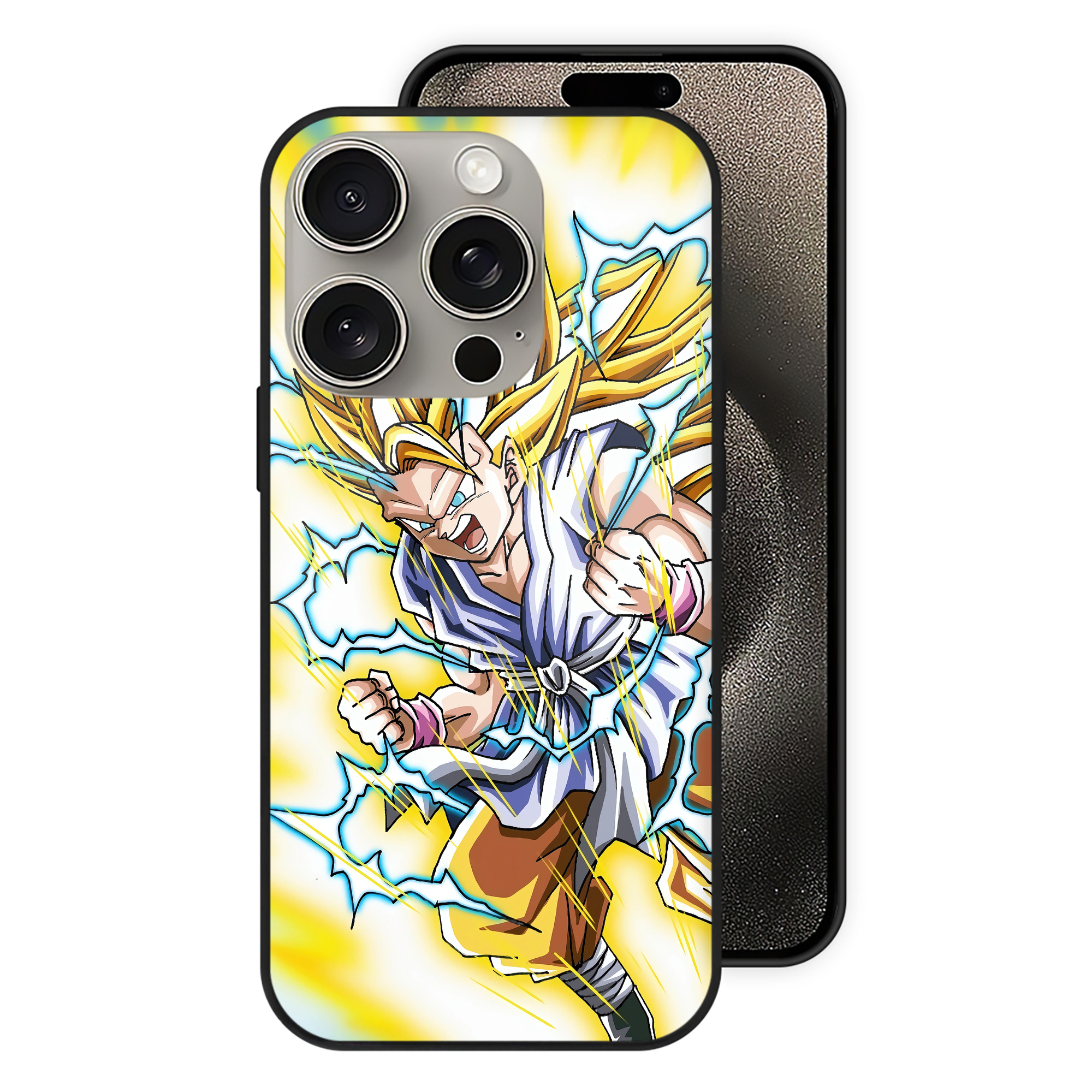 （画像用） ドラゴンボール DRAGON BALL 【iPhone15Pro対応】スマホケース 耐衝撃＆黄変防止 背面ガラス
