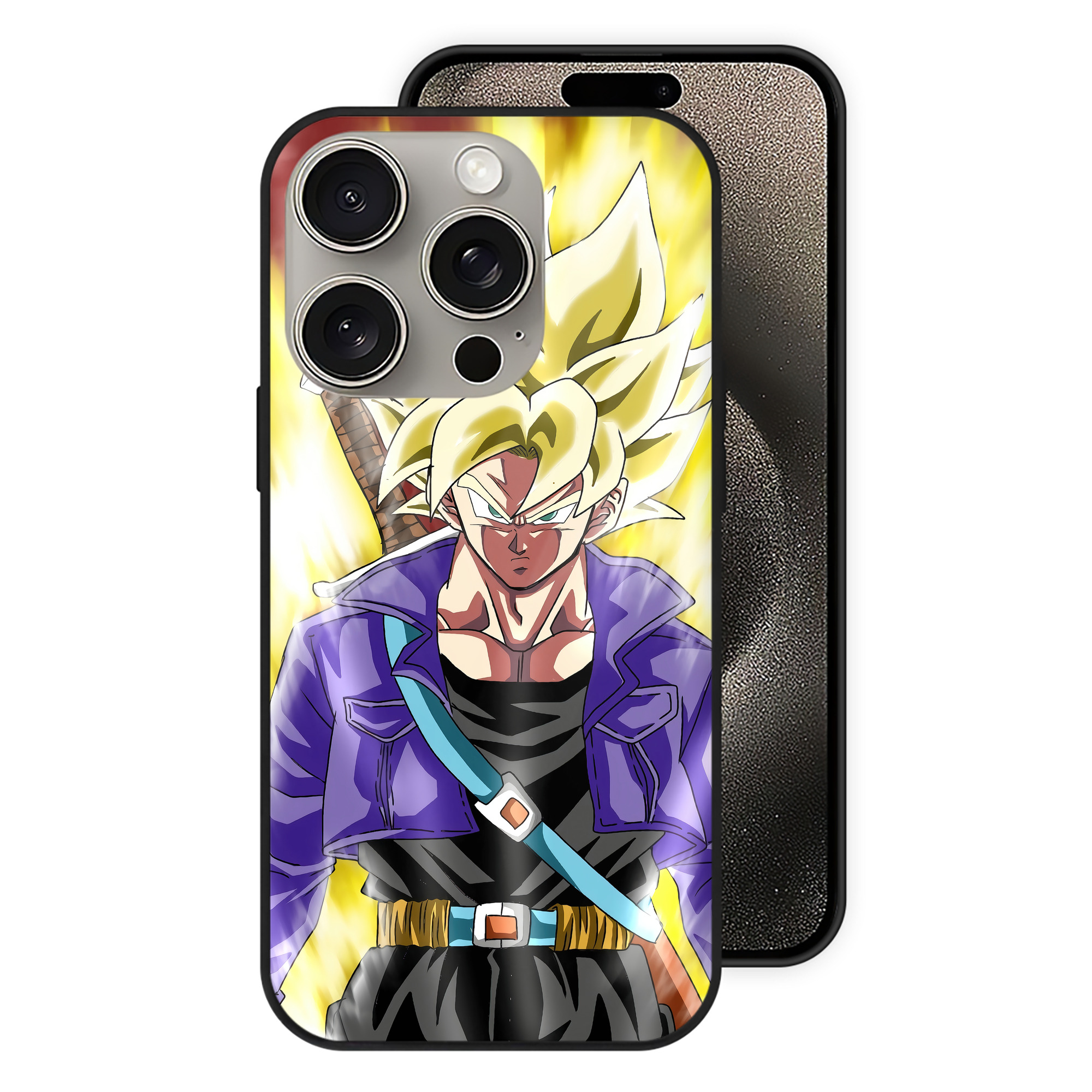 （画像用） ドラゴンボール DRAGON BALL 【iPhone15Pro対応】スマホケース 耐衝撃＆黄変防止 背面ガラス