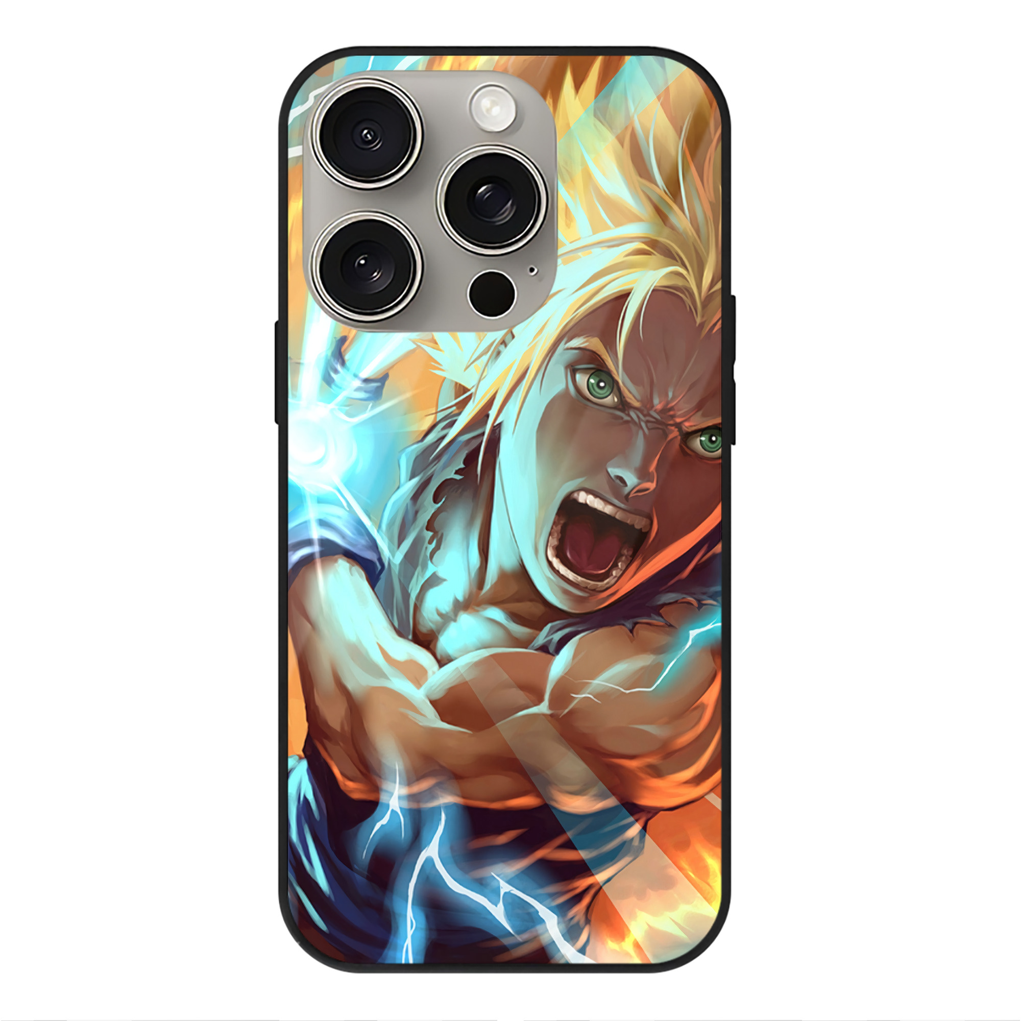 （画像用） ドラゴンボール DRAGON BALL 【iPhone15Pro対応】スマホケース 耐衝撃＆黄変防止 背面ガラス