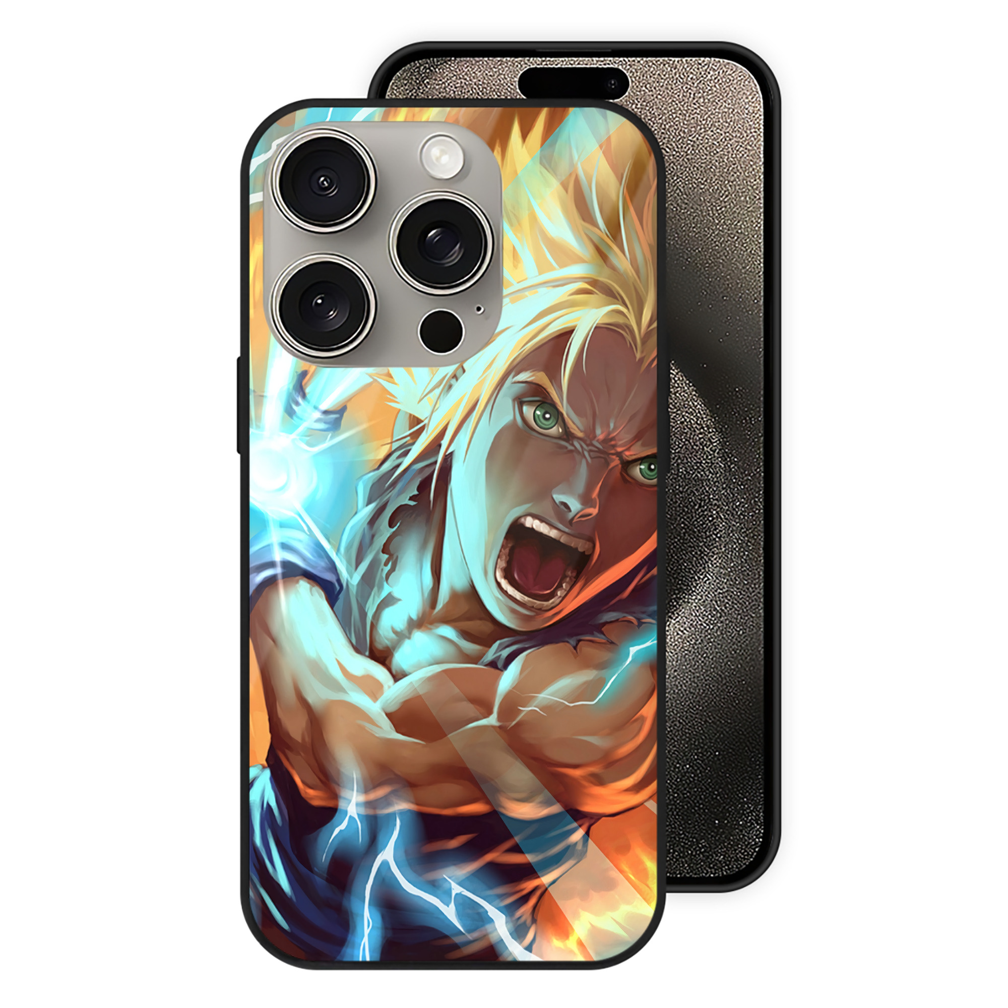 （画像用） ドラゴンボール DRAGON BALL 【iPhone15Pro対応】スマホケース 耐衝撃＆黄変防止 背面ガラス