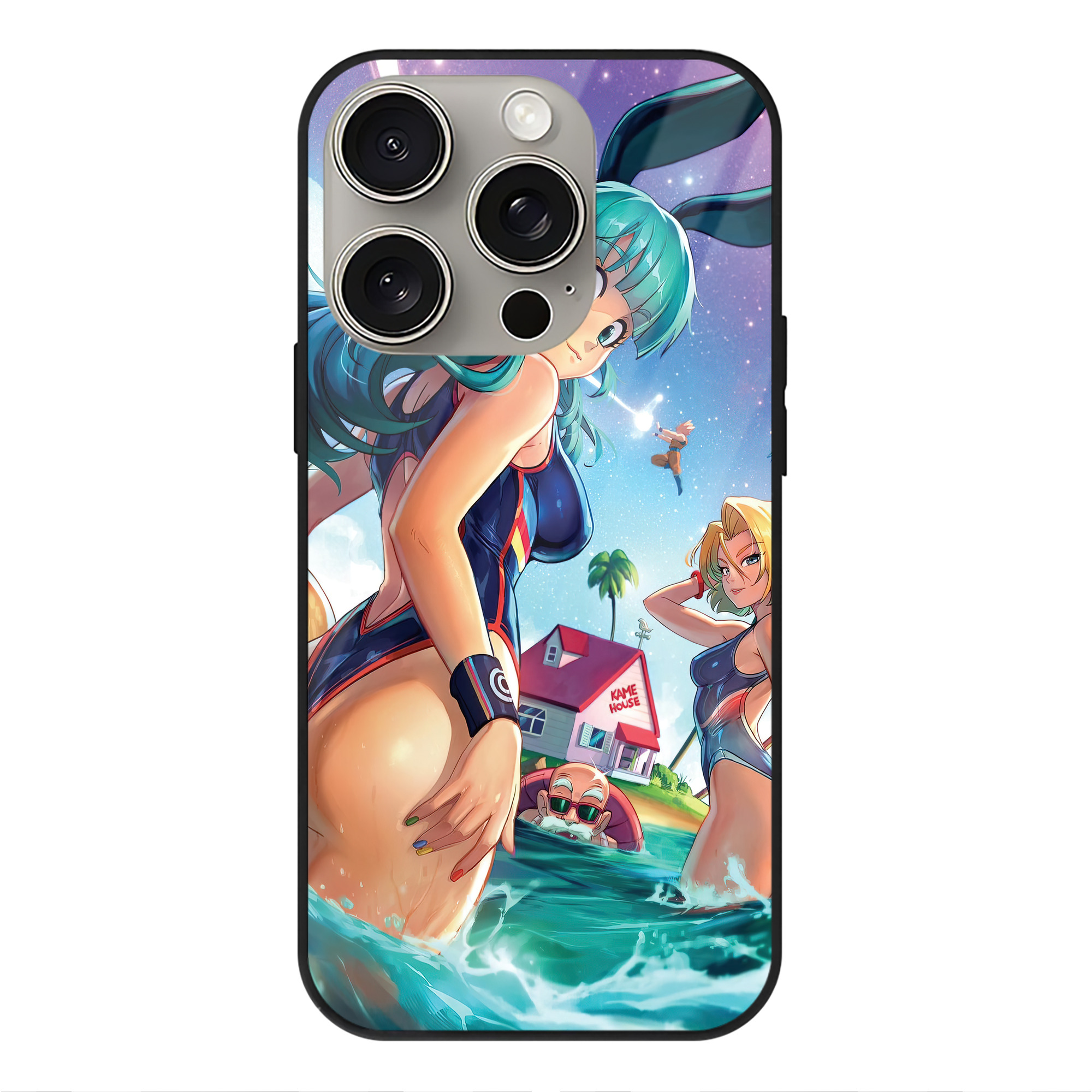 （画像用） ドラゴンボール DRAGON BALL 【iPhone15Pro対応】スマホケース 耐衝撃＆黄変防止 背面ガラス